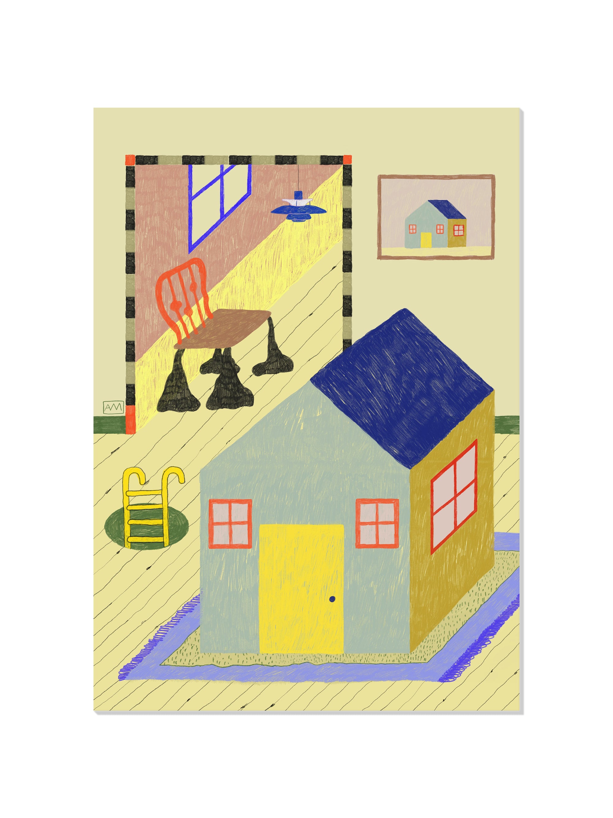 HOUSE IN A HOUSE - Agata Malinowska - Unframed |frame=Unframed|