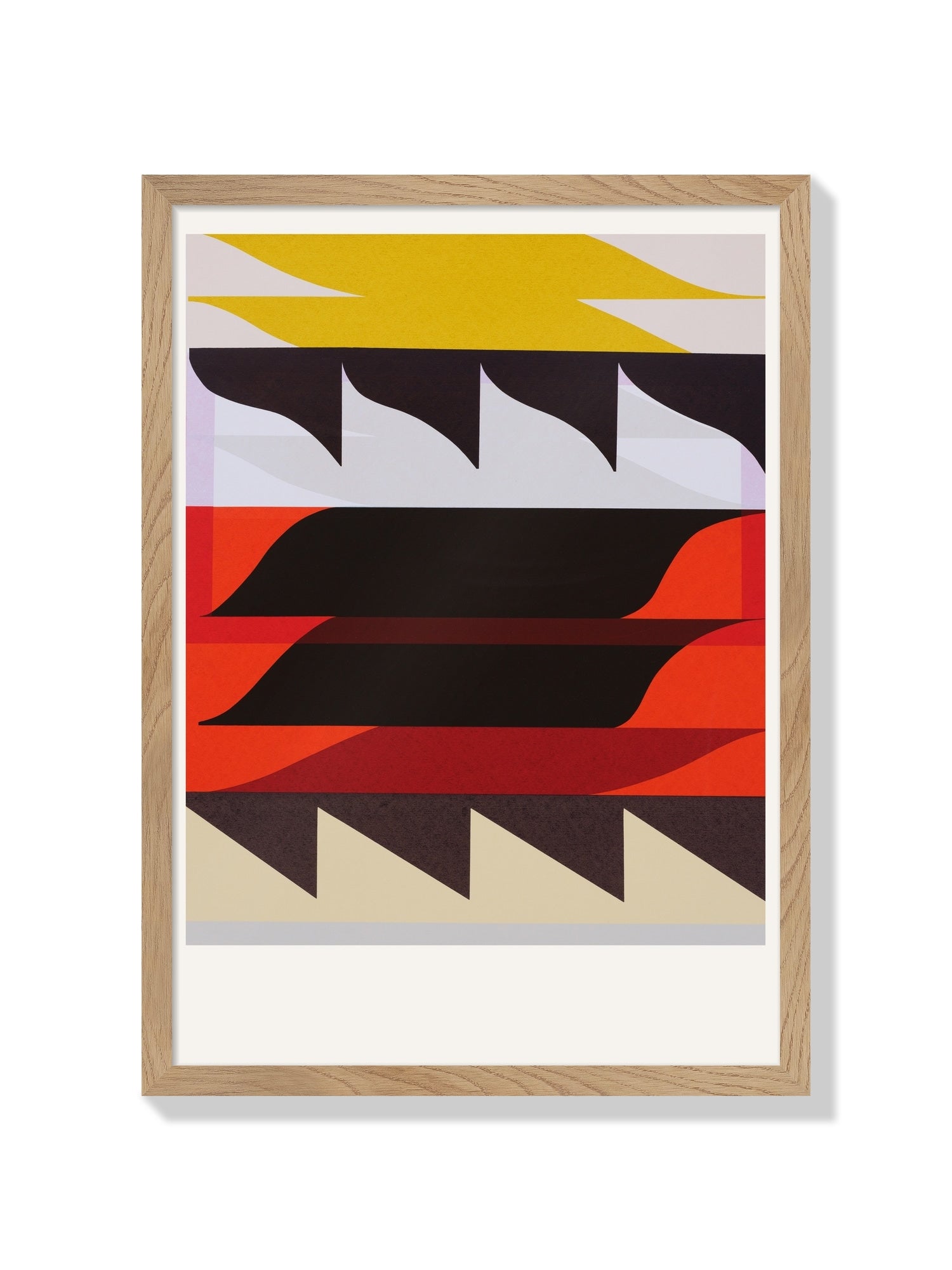 Fine art print "Frontier" by Rikki Hewitt in natural frame, showcasing a serene landscape scene. |frame=Natural Frame|