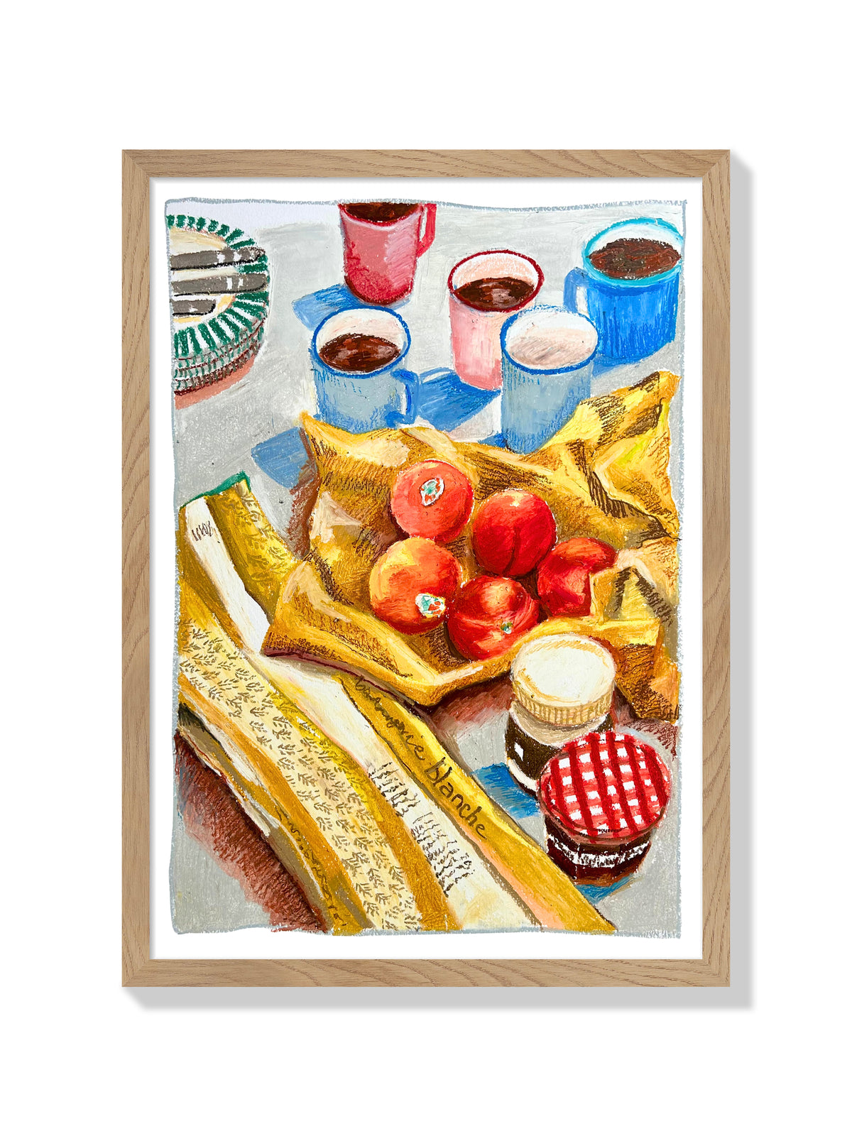 Breakfast Nectarines - Emma Louise - Natural Frame |frame=Natural Frame|