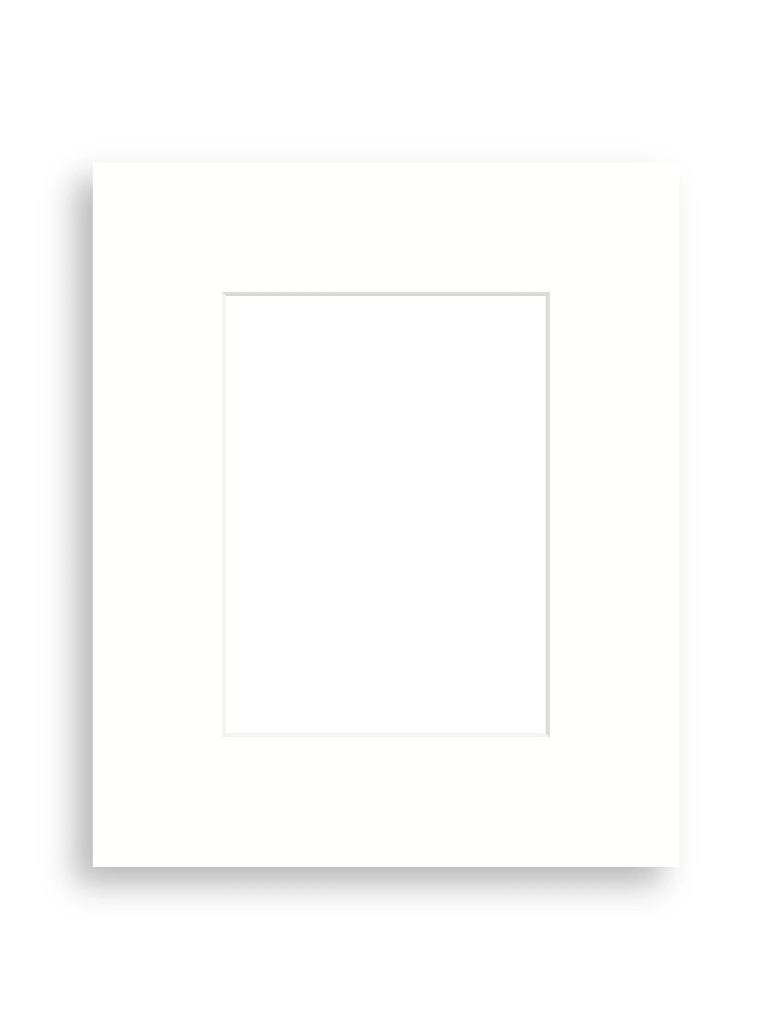 10×12" picture mount board for 6×8" artwork in Snow White