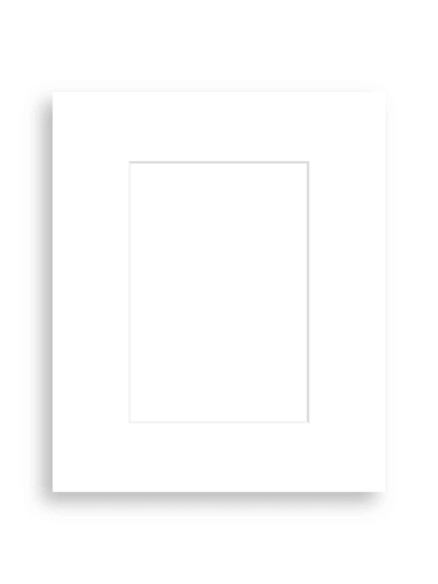 10×12" picture mount board for A5 artwork in Snow White