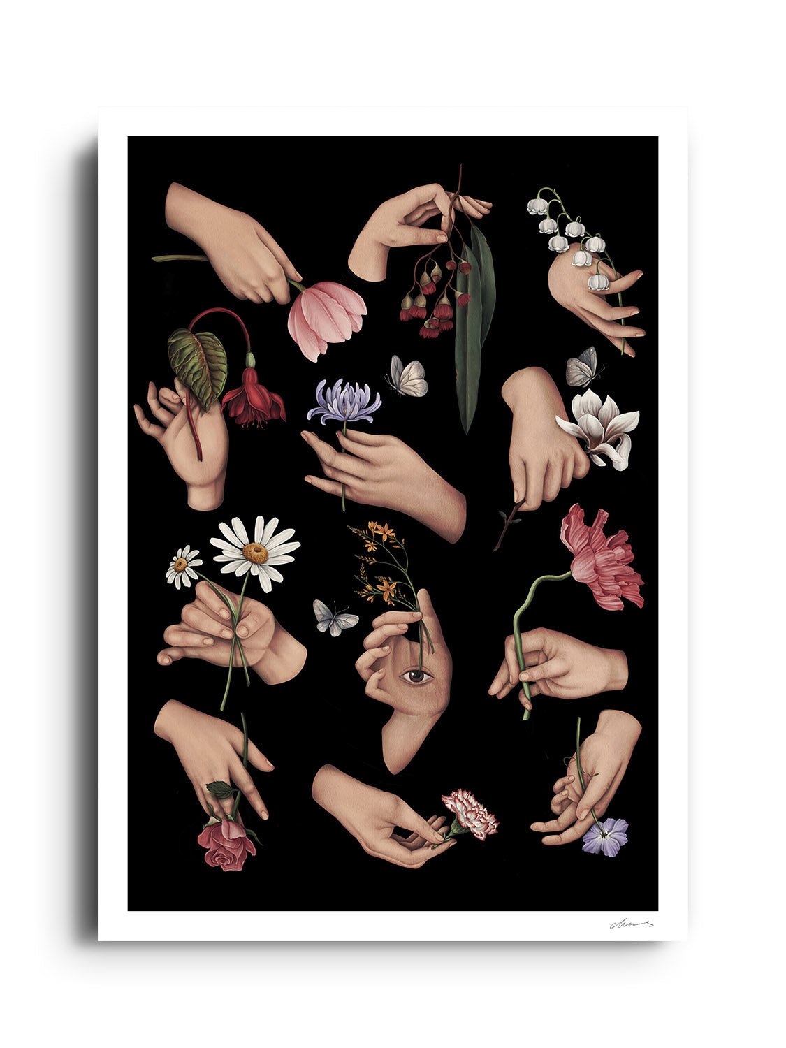 12 Ways of Holding a Flower - Chloe Shao - East Side Studio - Art Prints
