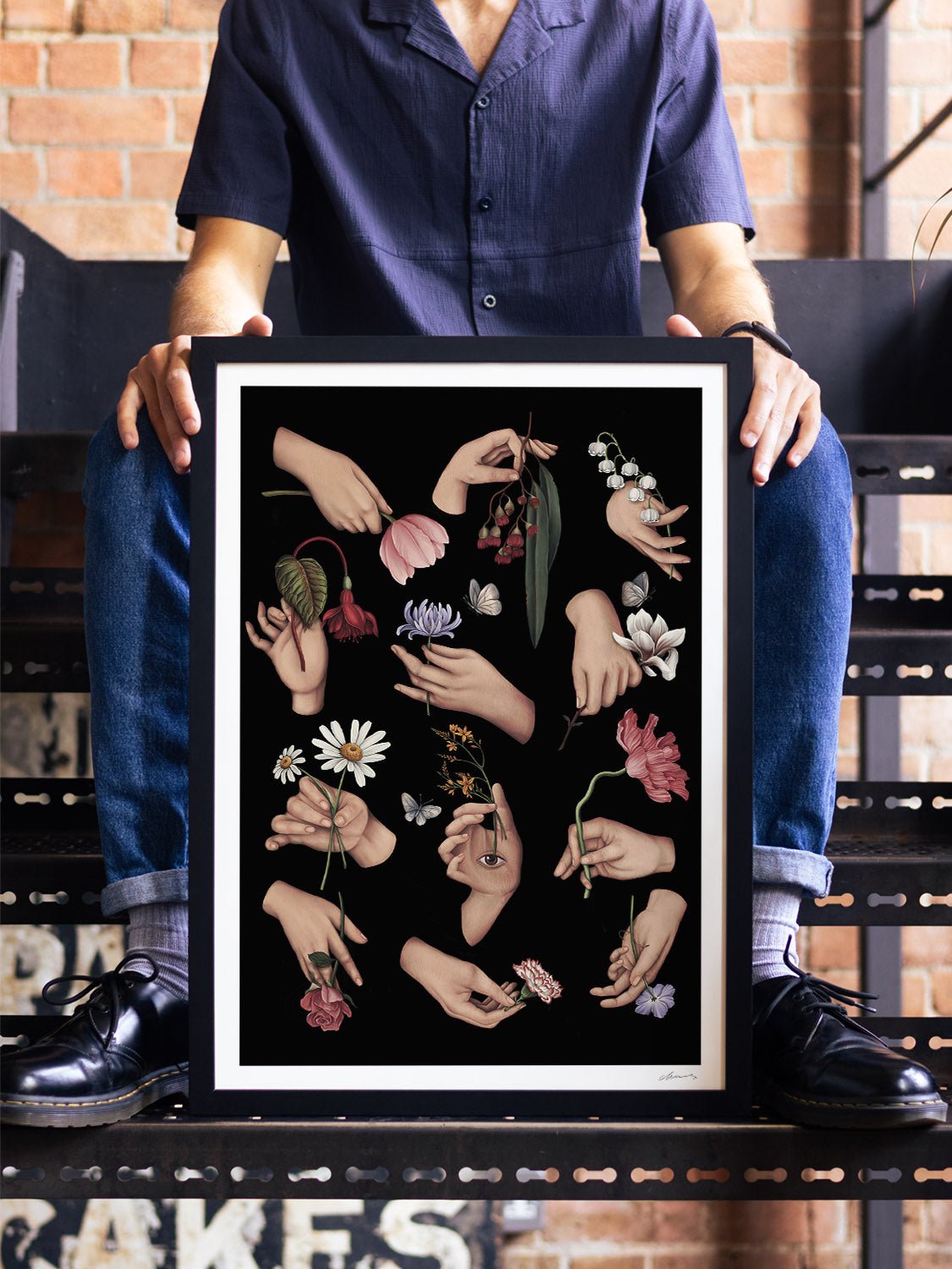 12 Ways of Holding a Flower - Chloe Shao - East Side Studio - Art Prints