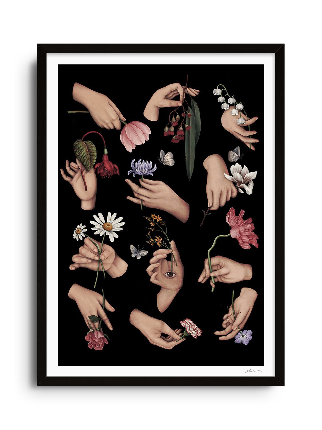12 Ways of Holding a Flower - Chloe Shao - East Side Studio - Art Prints