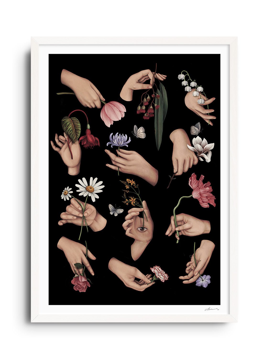12 Ways of Holding a Flower - Chloe Shao - East Side Studio - Art Prints