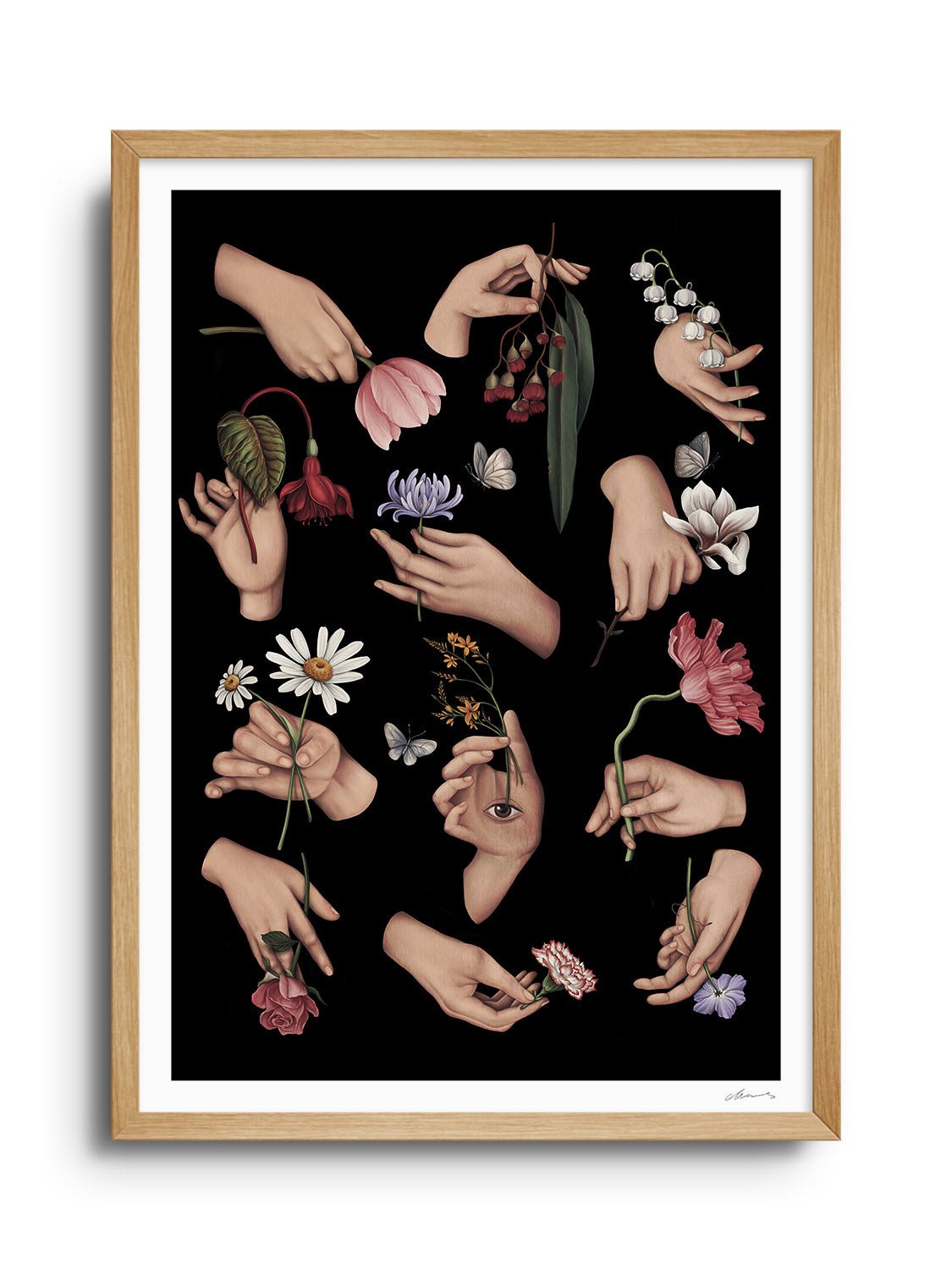 12 Ways of Holding a Flower - Chloe Shao - East Side Studio - Art Prints