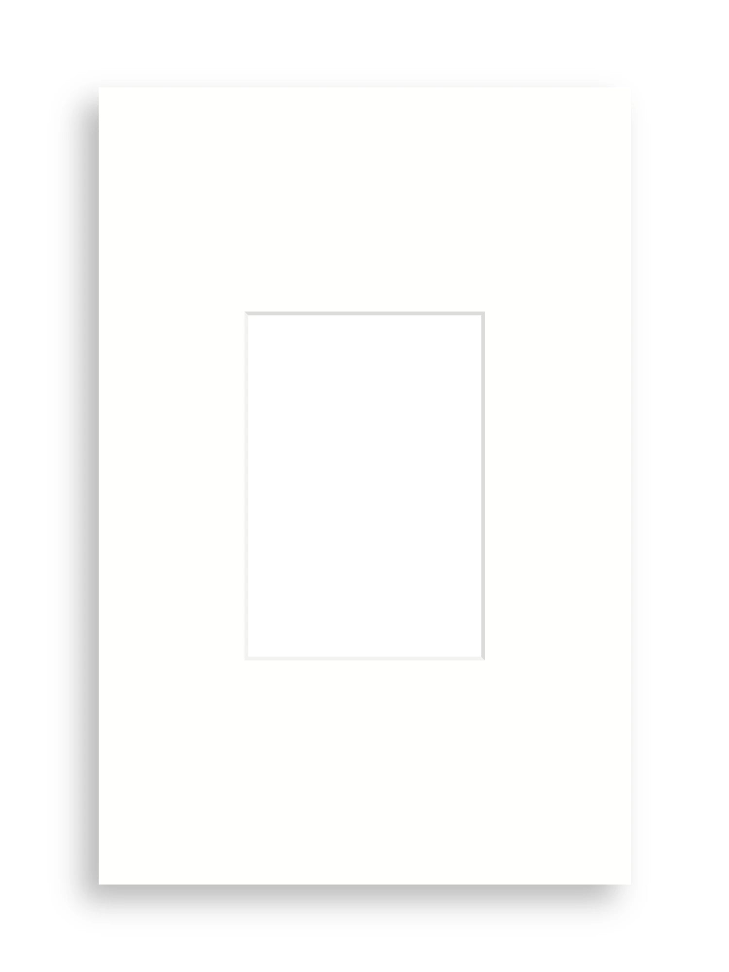 12×18" picture mount board for A5 artwork in Snow White