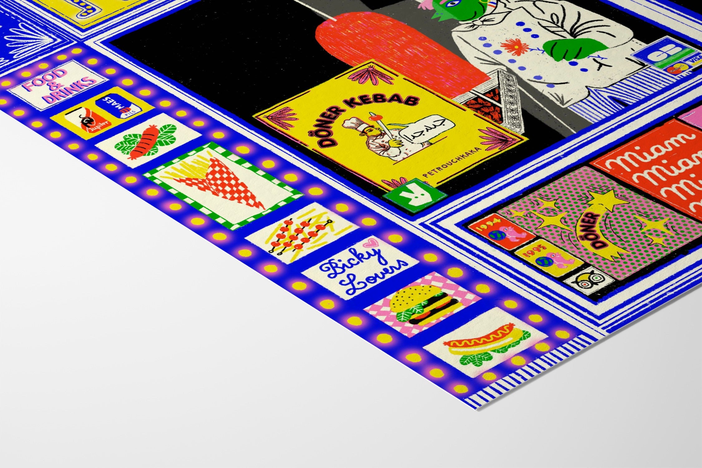 Kebab Sympa - Petrouchkaka - Fine Art Paper 200gsm |type=lifestyle|