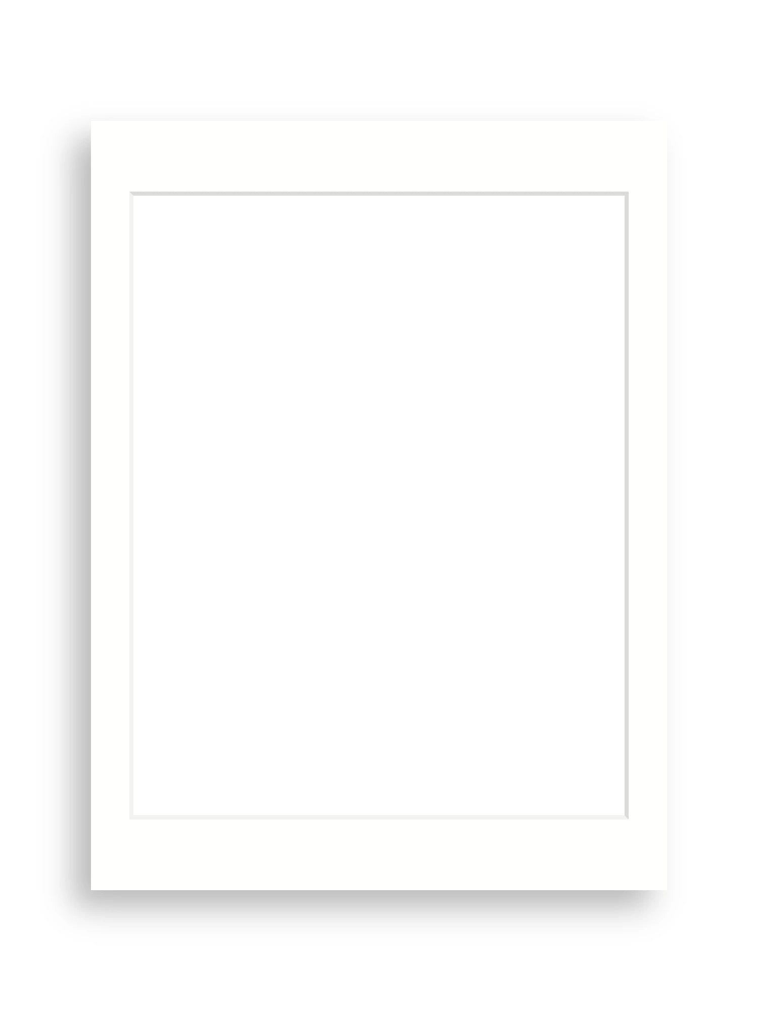 18×24" picture mount board for 16×20" artwork in Snow White