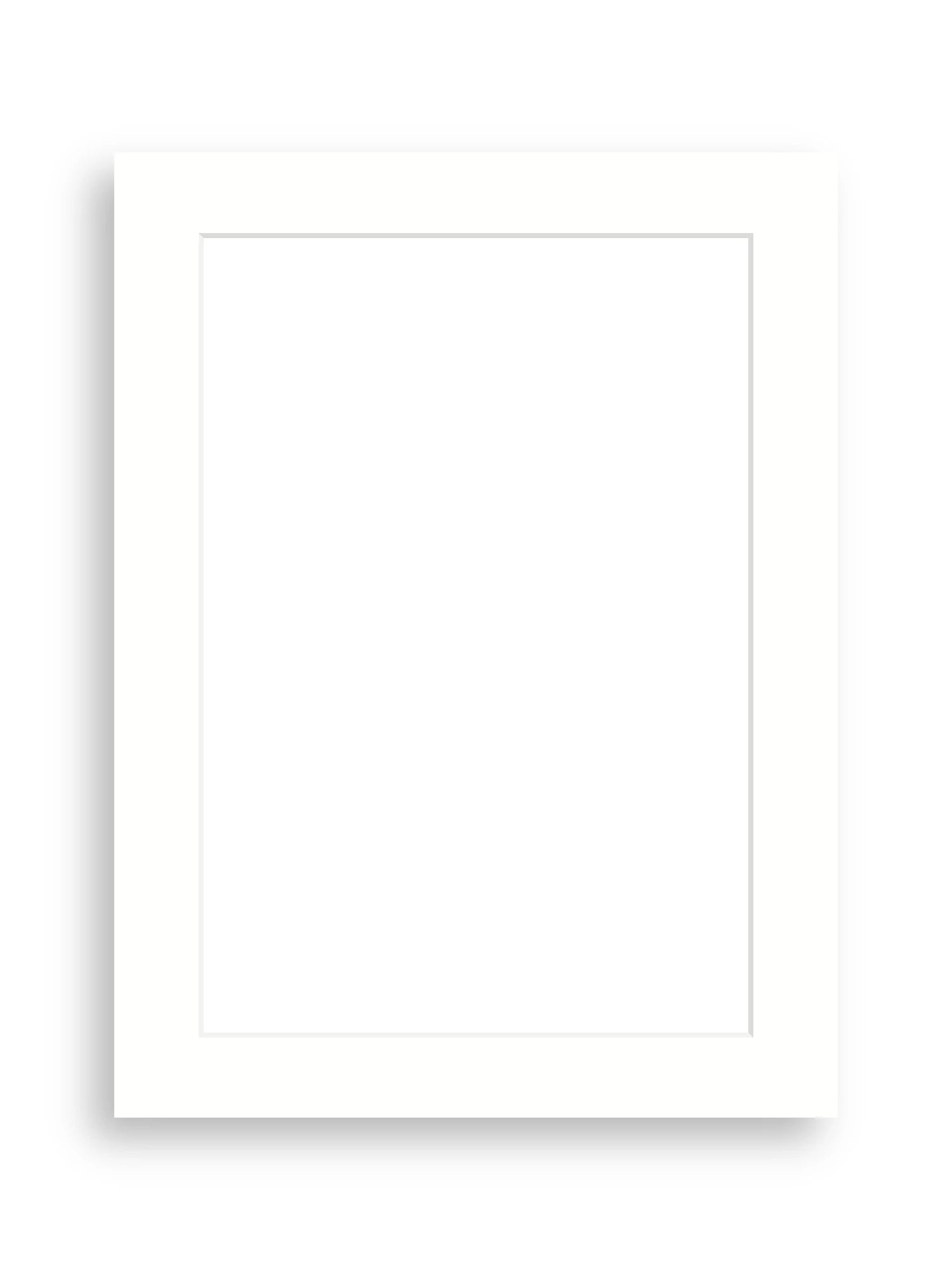 18×24cm picture mount board for A5 artwork in Snow White