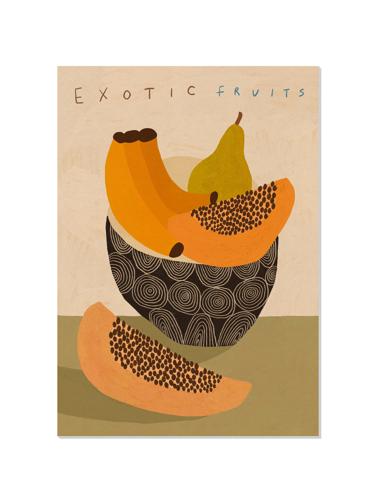 Exotic Fruits - Sophie Deller - Unframed |frame=Unframed|