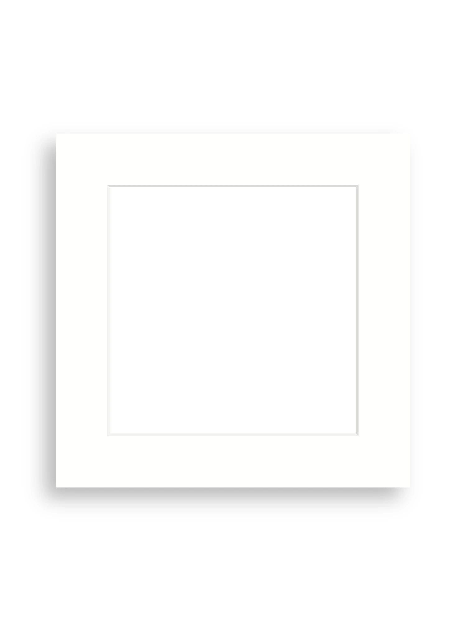 20×20cm picture mount board for 6×6" artwork in Snow White