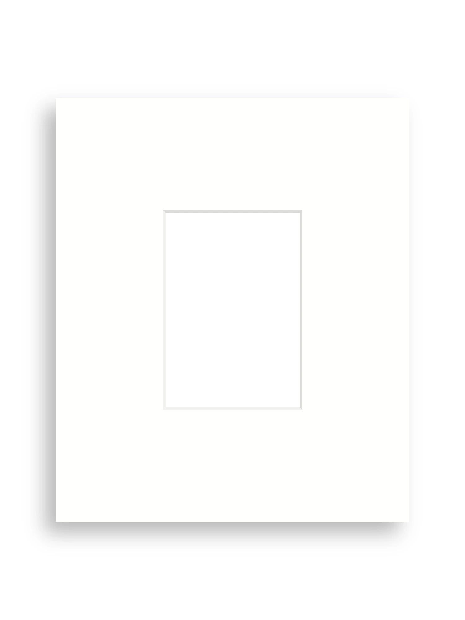 20×24" picture mount board for A4 artwork in Snow White