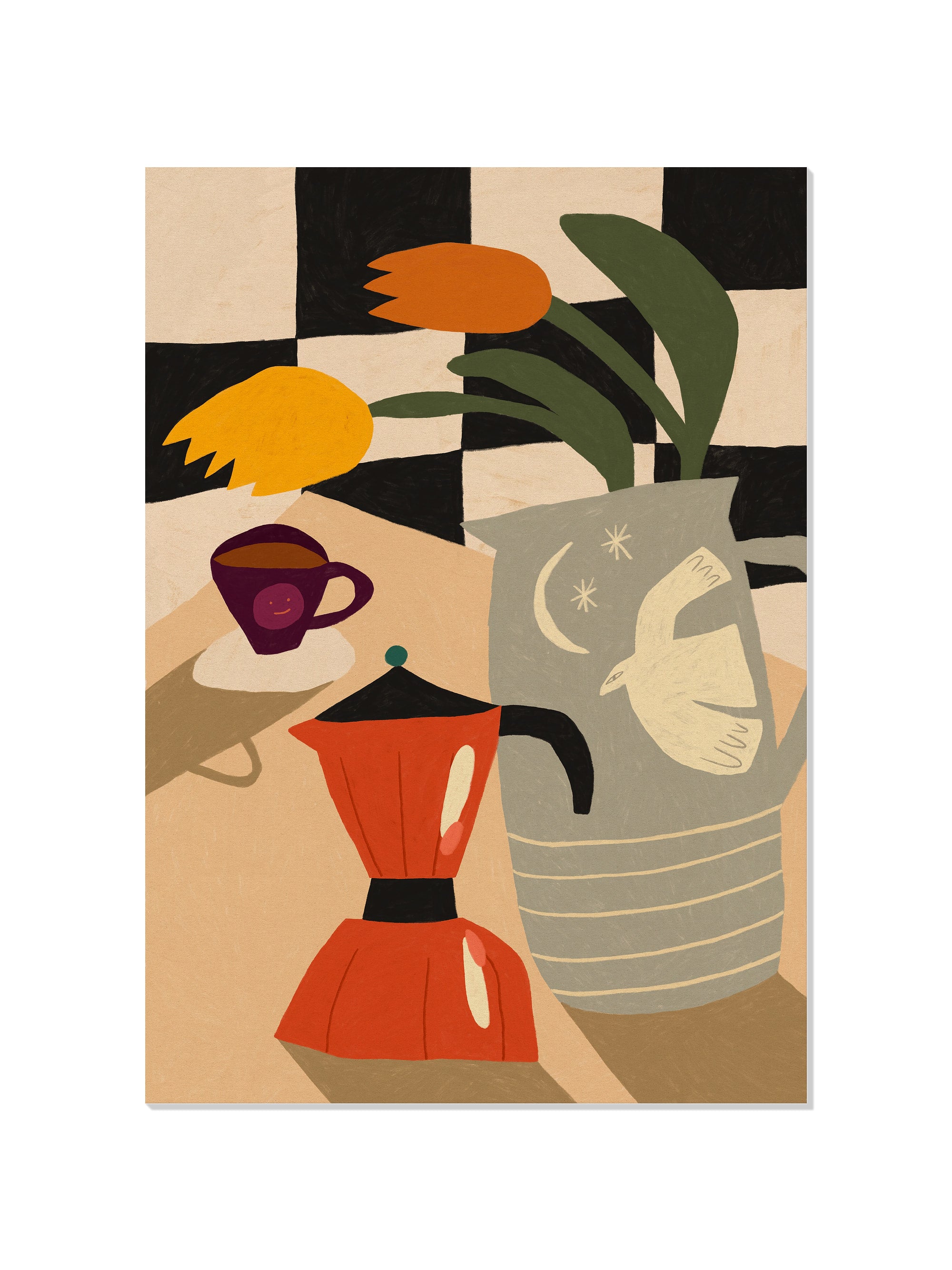 Table Scene - Sophie Deller - Unframed |frame=Unframed|
