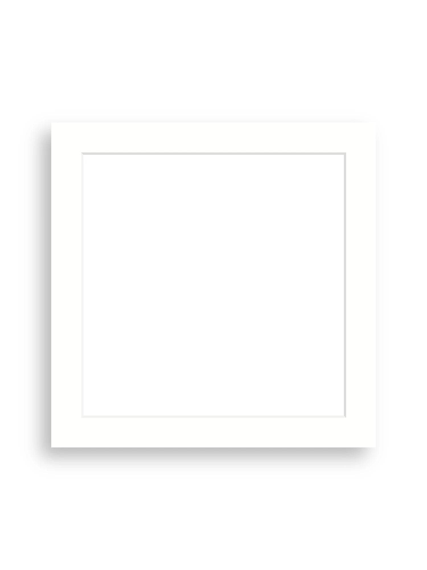 24×24" picture mount board for 20×20" artwork in Snow White