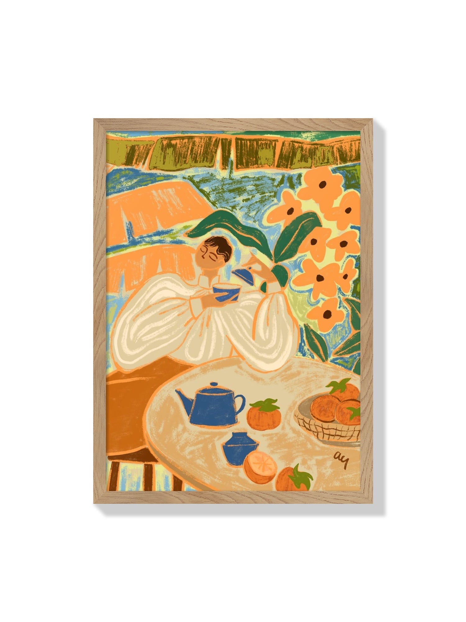 "First Breath" by Arty Guava displayed as fine art print in a natural frame. |frame=Natural Frame|