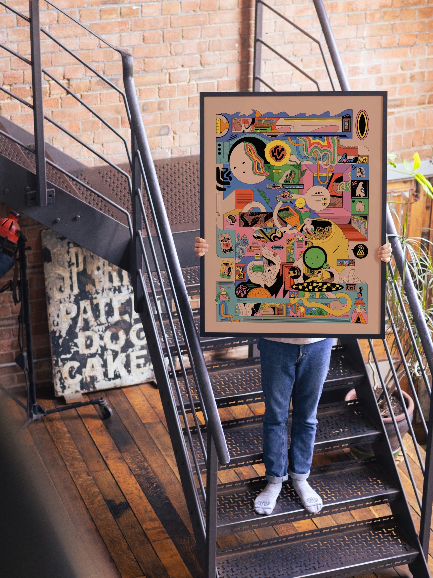 Brainjunk - Ori Toor - 30x40_Black_290626 |type=lifestyle|