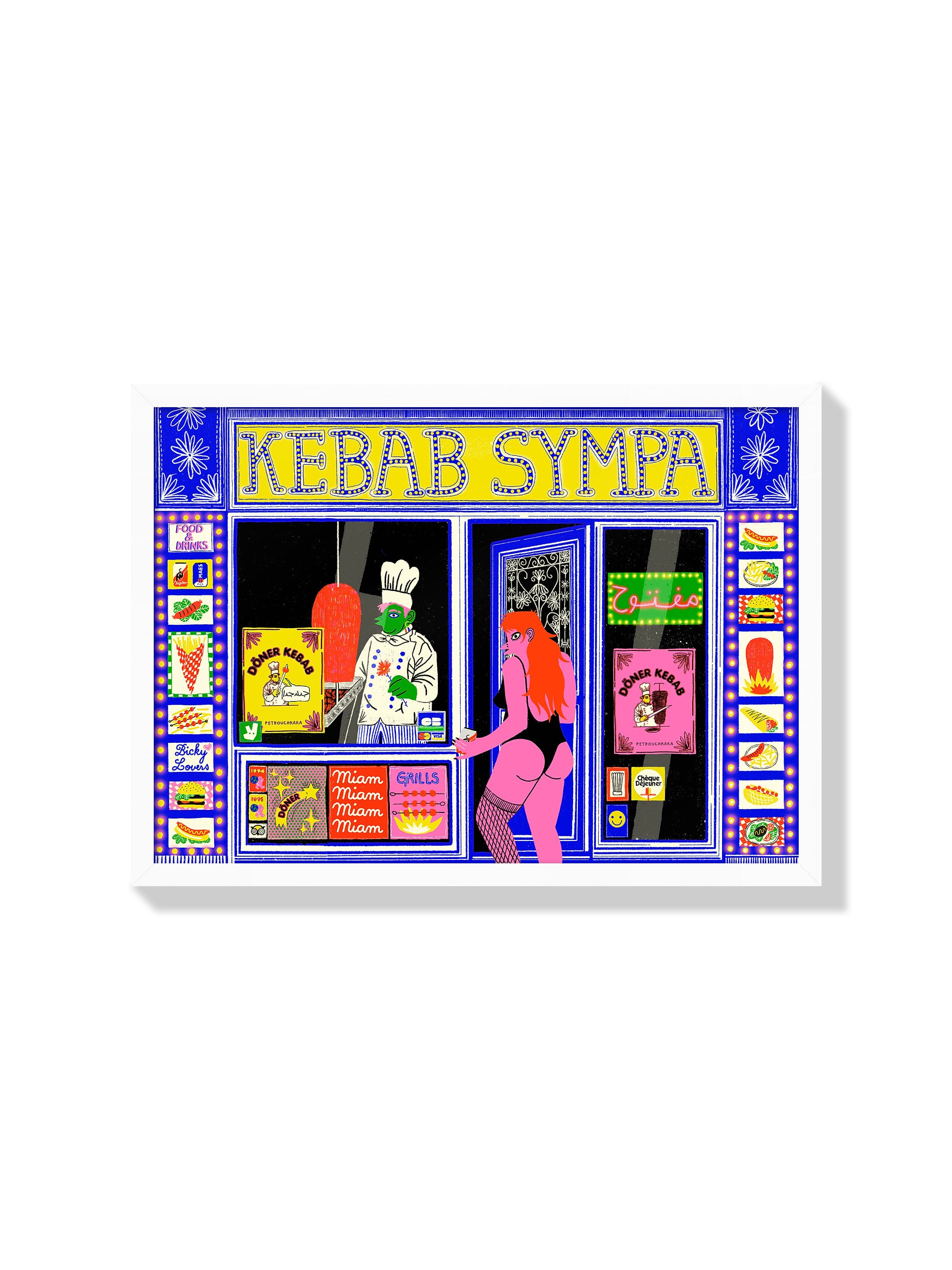 Kebab Sympa - Petrouchkaka - White Frame |frame=White Frame|