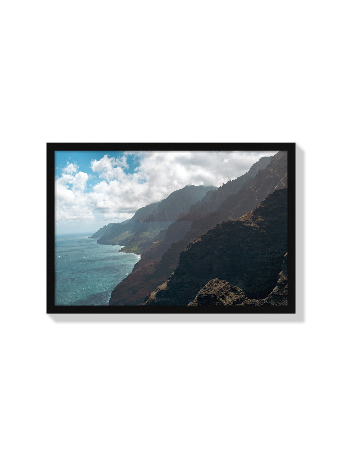 Kauai From The Sky - Christina Bedetta Willett - Black Frame |frame=Black Frame|