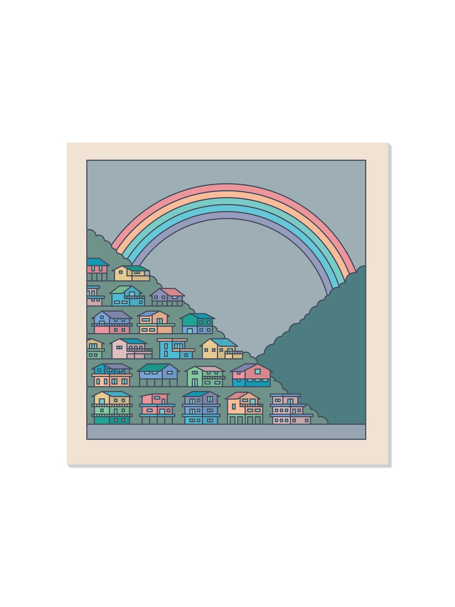 "Settlements 05 – Baguio, Philippines" fine art print by Rick Crane shown as unframed print. |frame=Unframed|