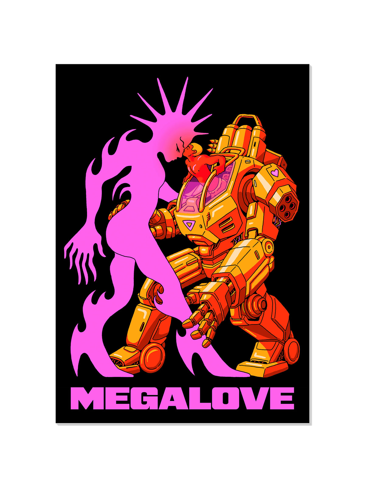 Megalove - Eric Schwarz - Unframed |frame=Unframed|