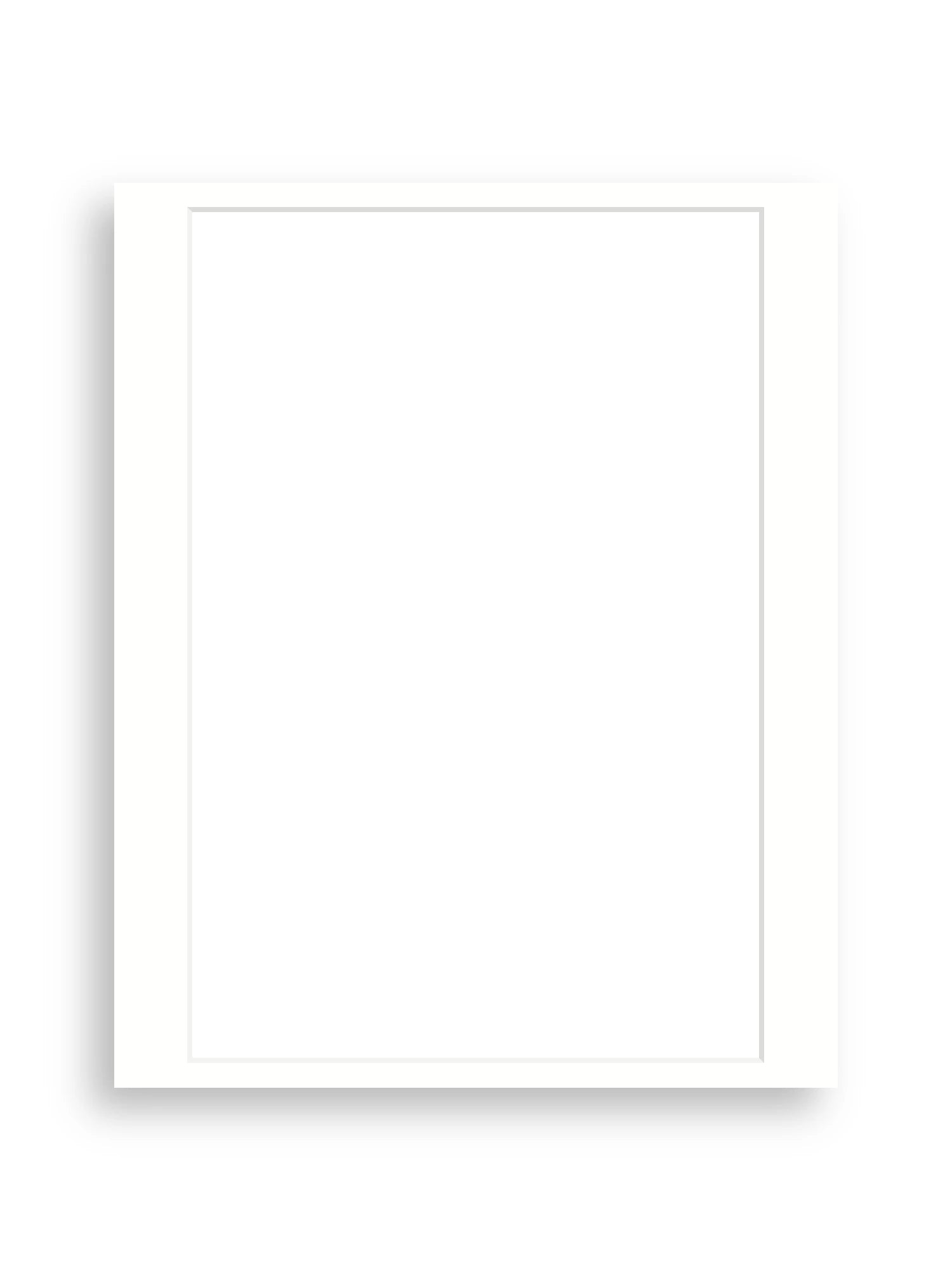 40×50cm picture mount board for A3 Plus artwork in Snow White