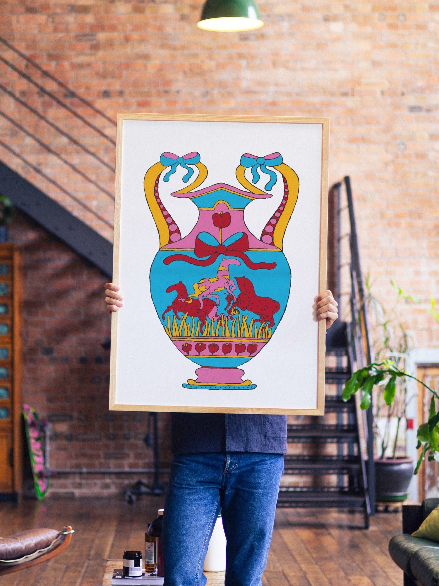Symphony of Freedom - Maria Barrera - A1 - Natural Wood Frame |type=lifestyle|