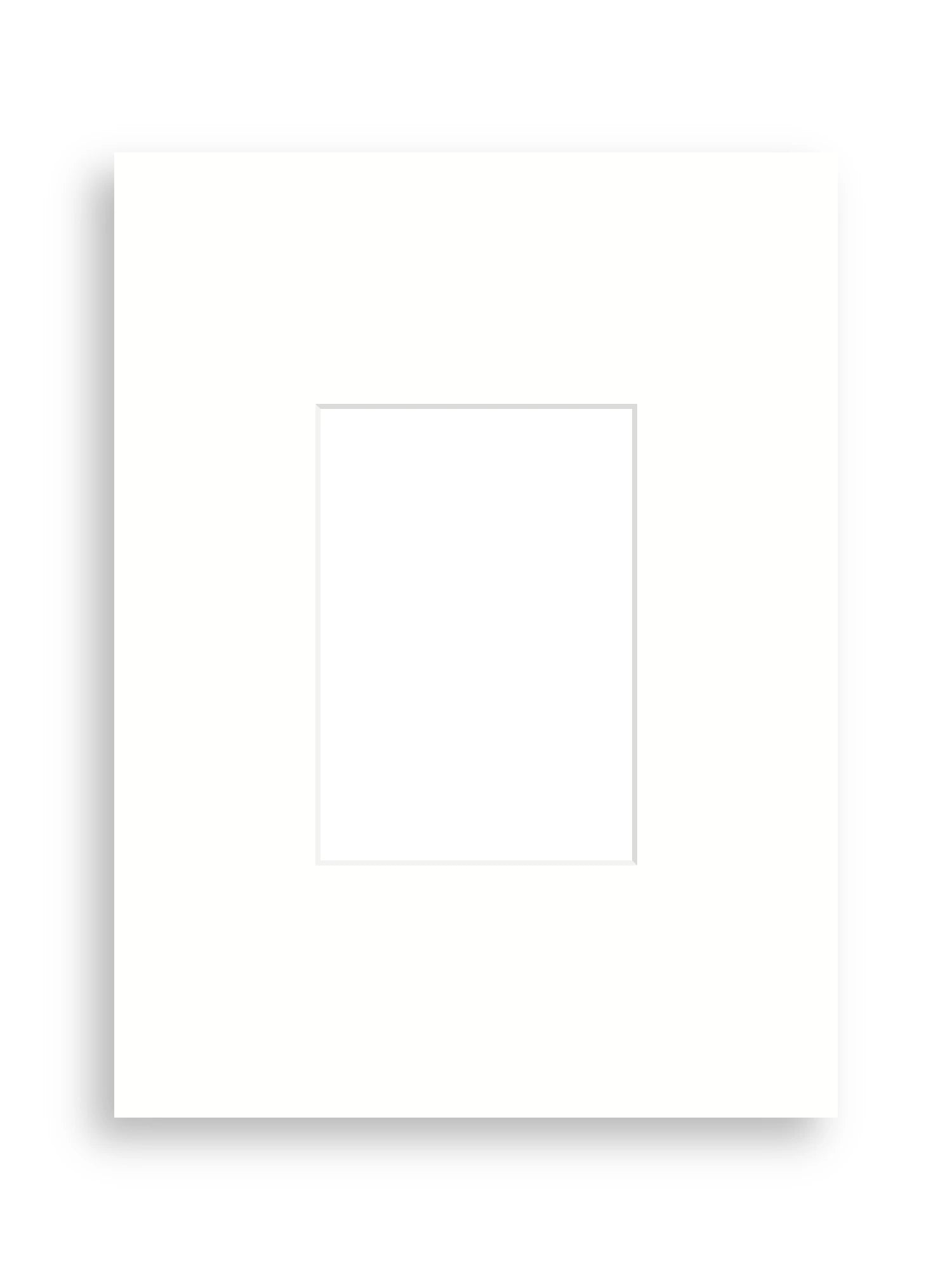 45×60cm picture mount board for A4 artwork in Snow White
