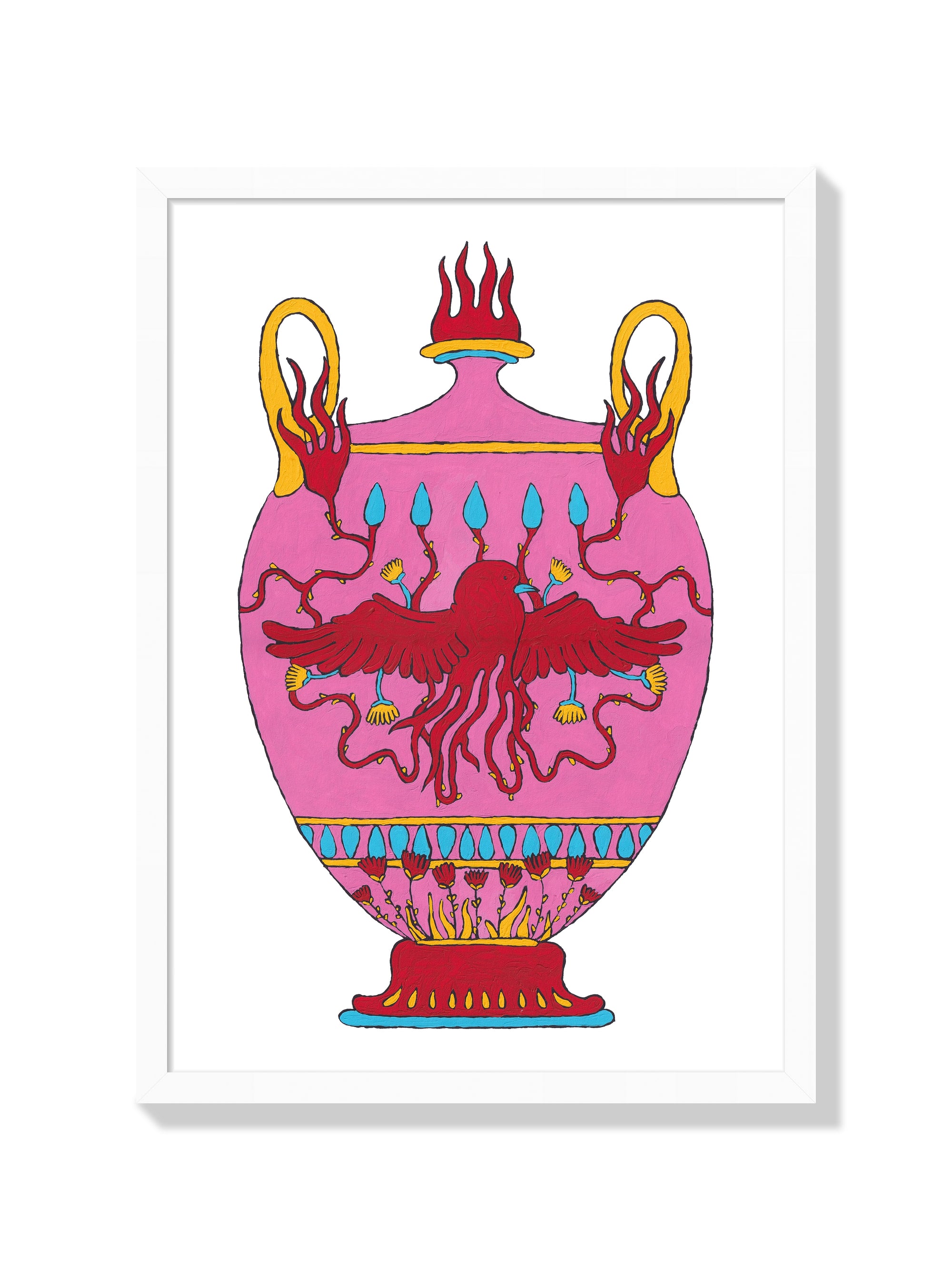 Rising in Flames - Maria Barrera - White Frame |frame=White Frame|