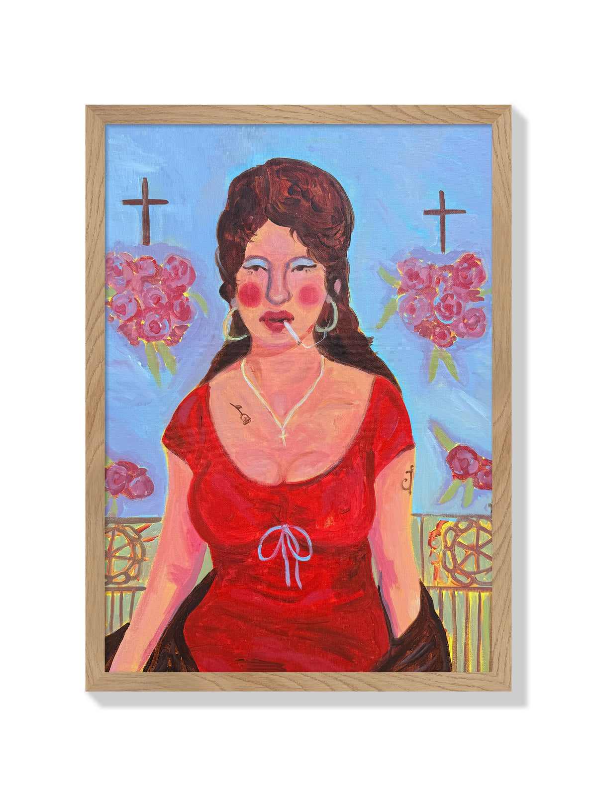 The Bigger The Hair The Closer To Jesus - Scared of Moths - Natural Frame |frame=Natural Frame|