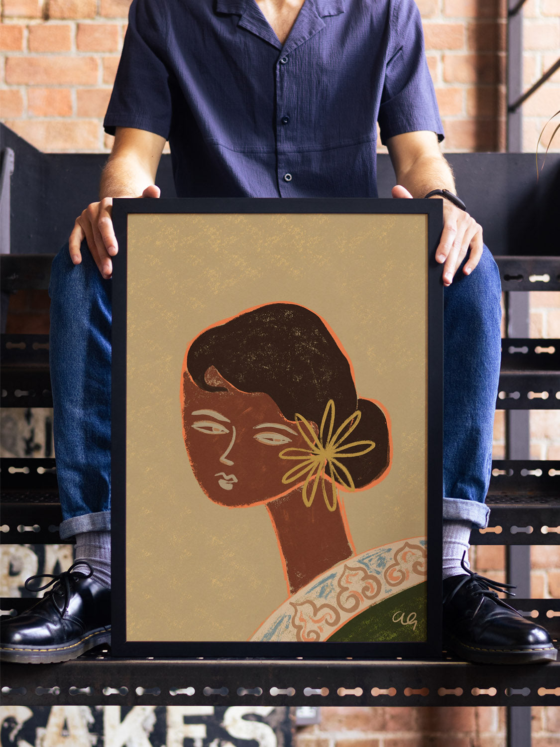 Lady In Green - Arty Guava