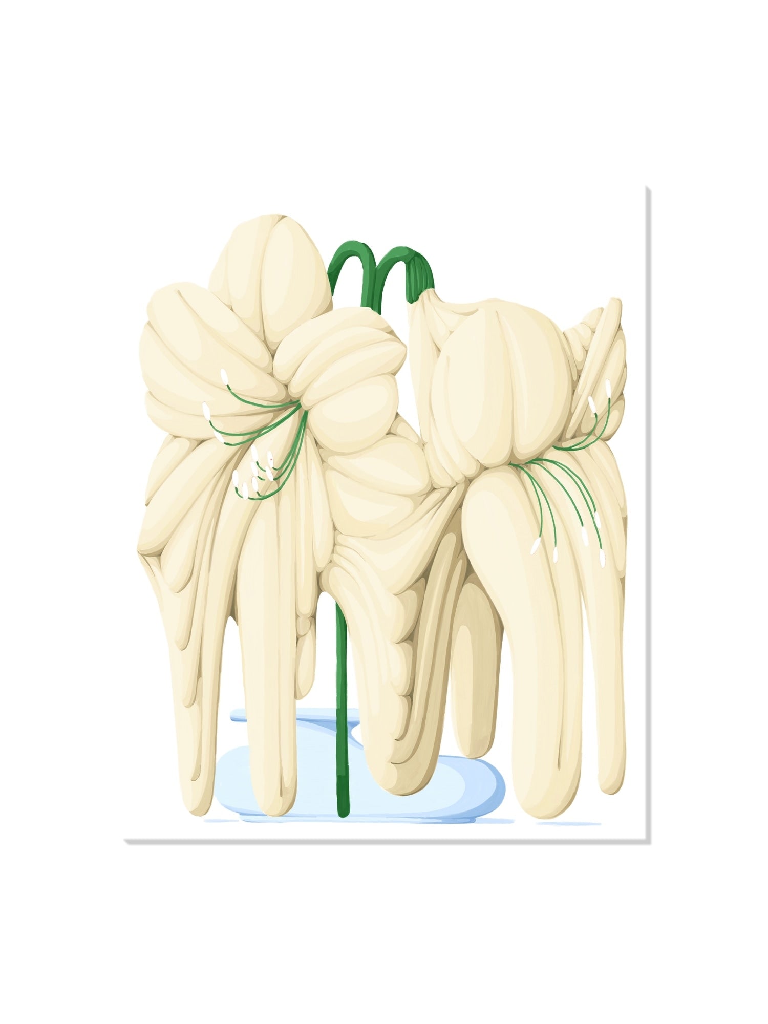 "Melting Flower VI" by Flo Meissner, unframed fine art print featuring abstract floral motifs, bright colors. |frame=Unframed|