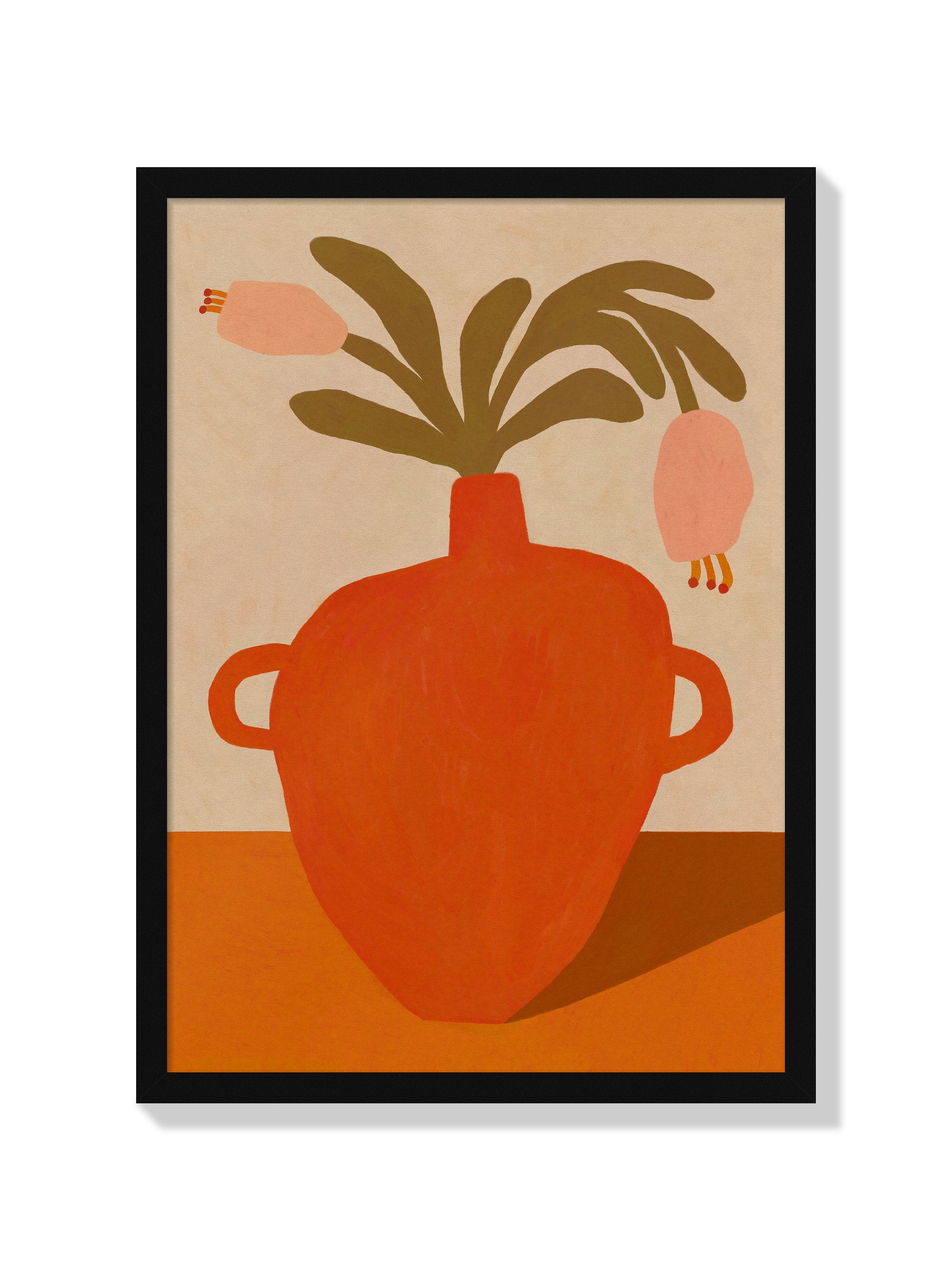 Orange Vase - Sophie Deller - Black Frame |frame=Black Frame|