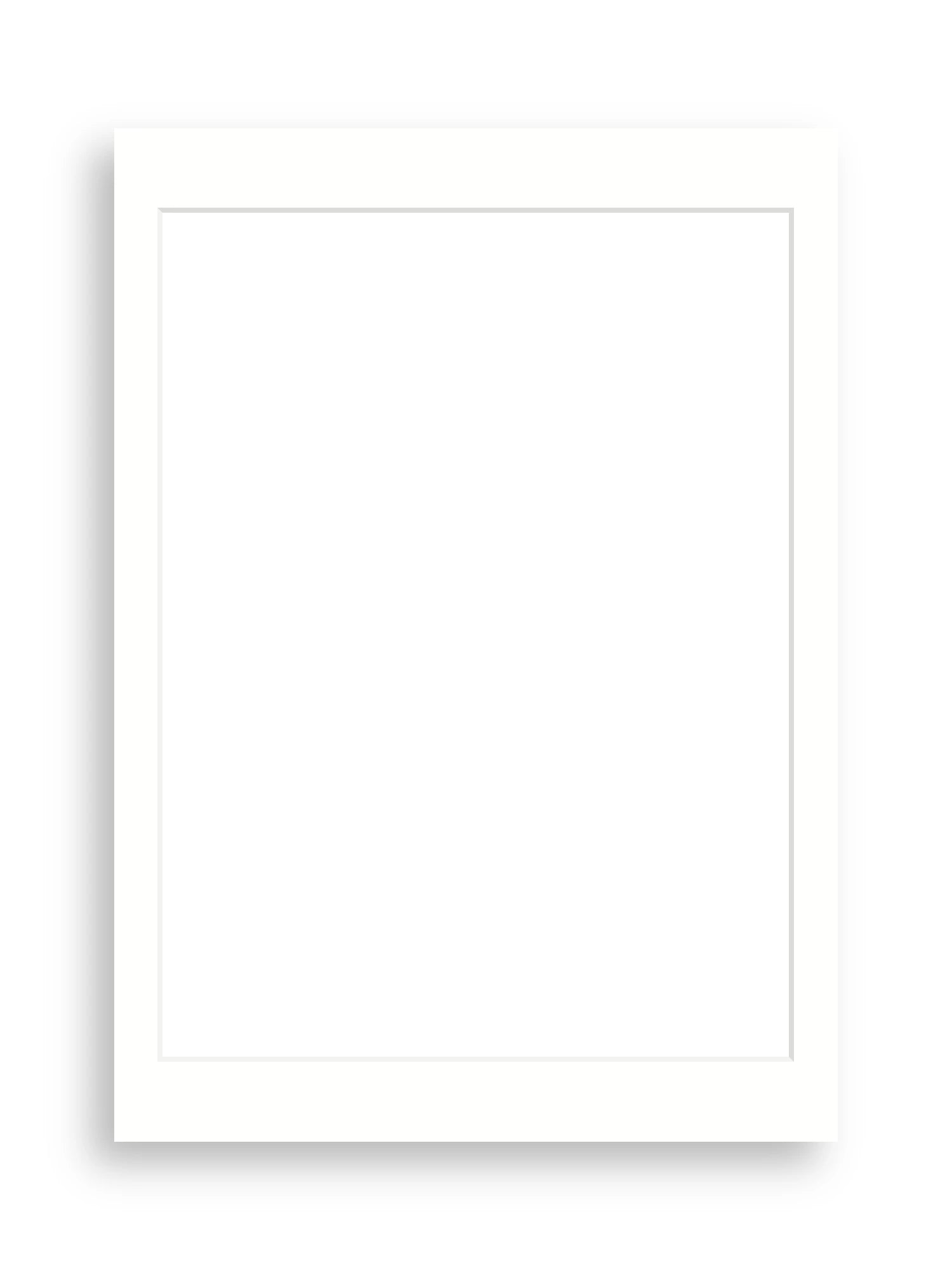 50×70cm picture mount board for 45×60cm artwork in Snow White