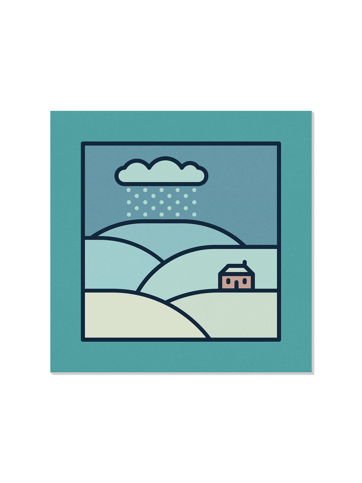 Cottage in the Snow (Miniscape 08) - Rick Crane - Unframed |frame=Unframed|