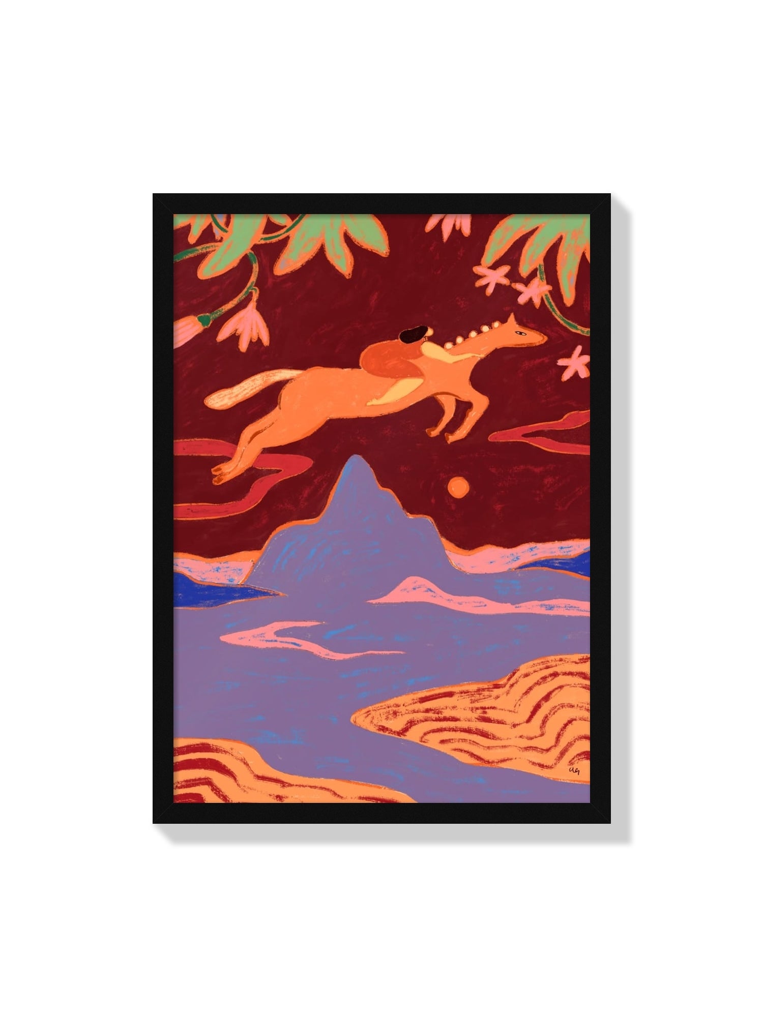 "May You Soar" by Arty Guava fine art print in black frame. |frame=Black Frame|