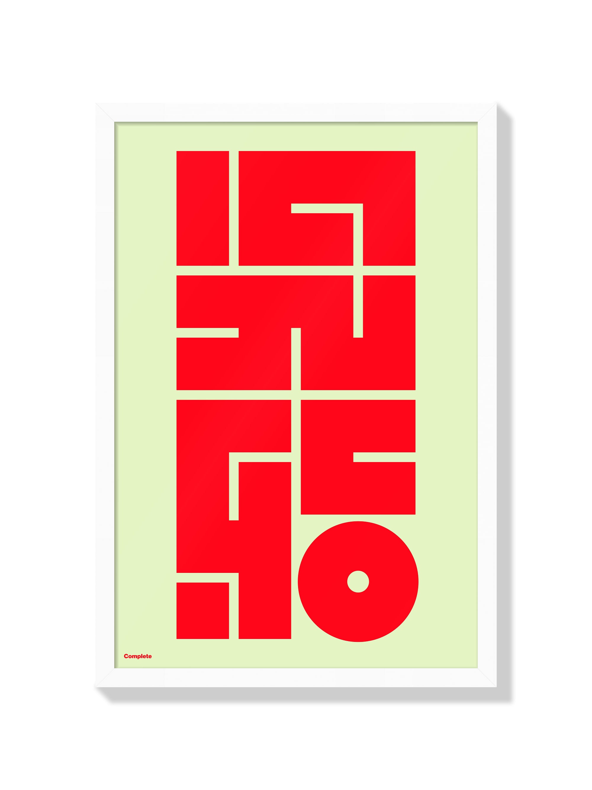 "Complete by Kenichi Minami, fine art print displayed in a white frame" |frame=White Frame|