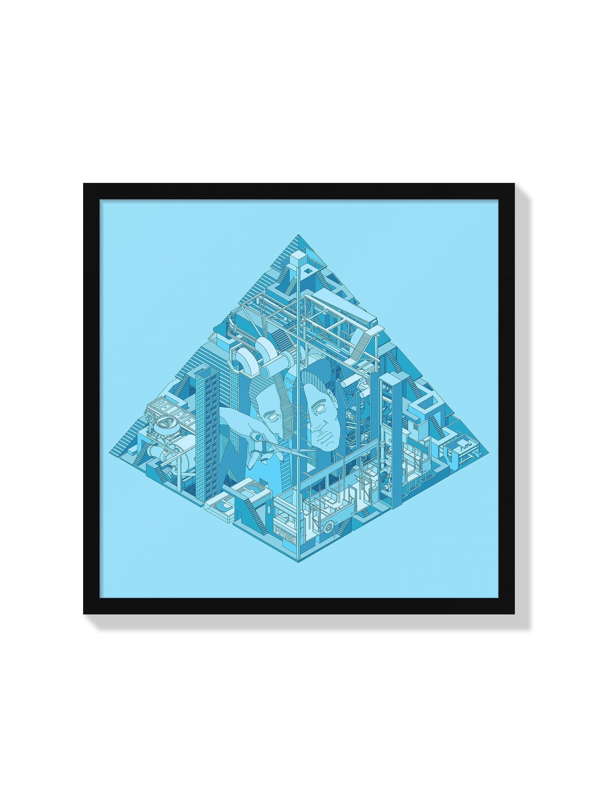 Emotionally Unstable Pyramid - Iván Casís Jr. - Black Frame |frame=Black Frame|