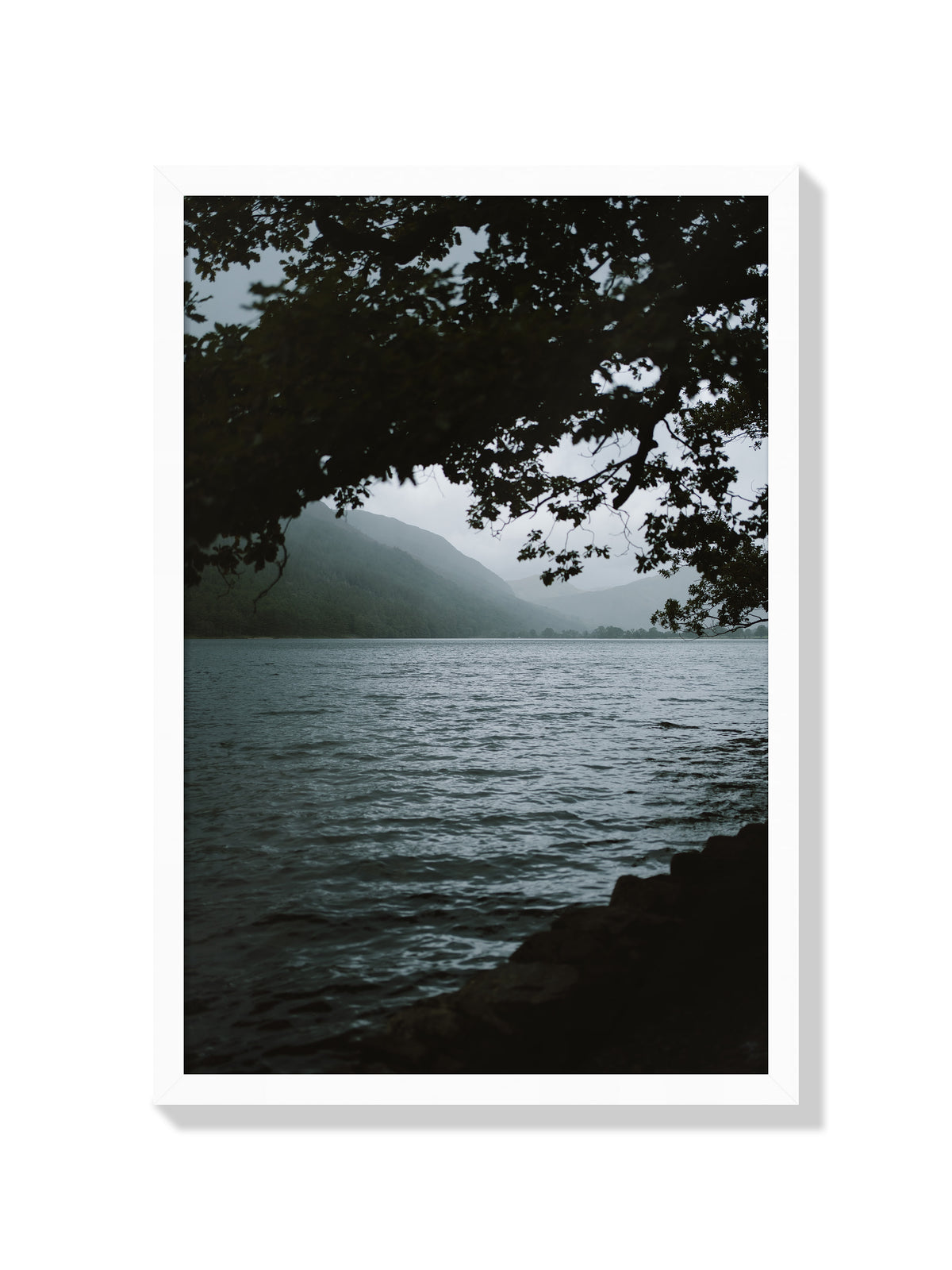 Misty Lake Morning - Jonny Gleason - White Frame |frame=White Frame|