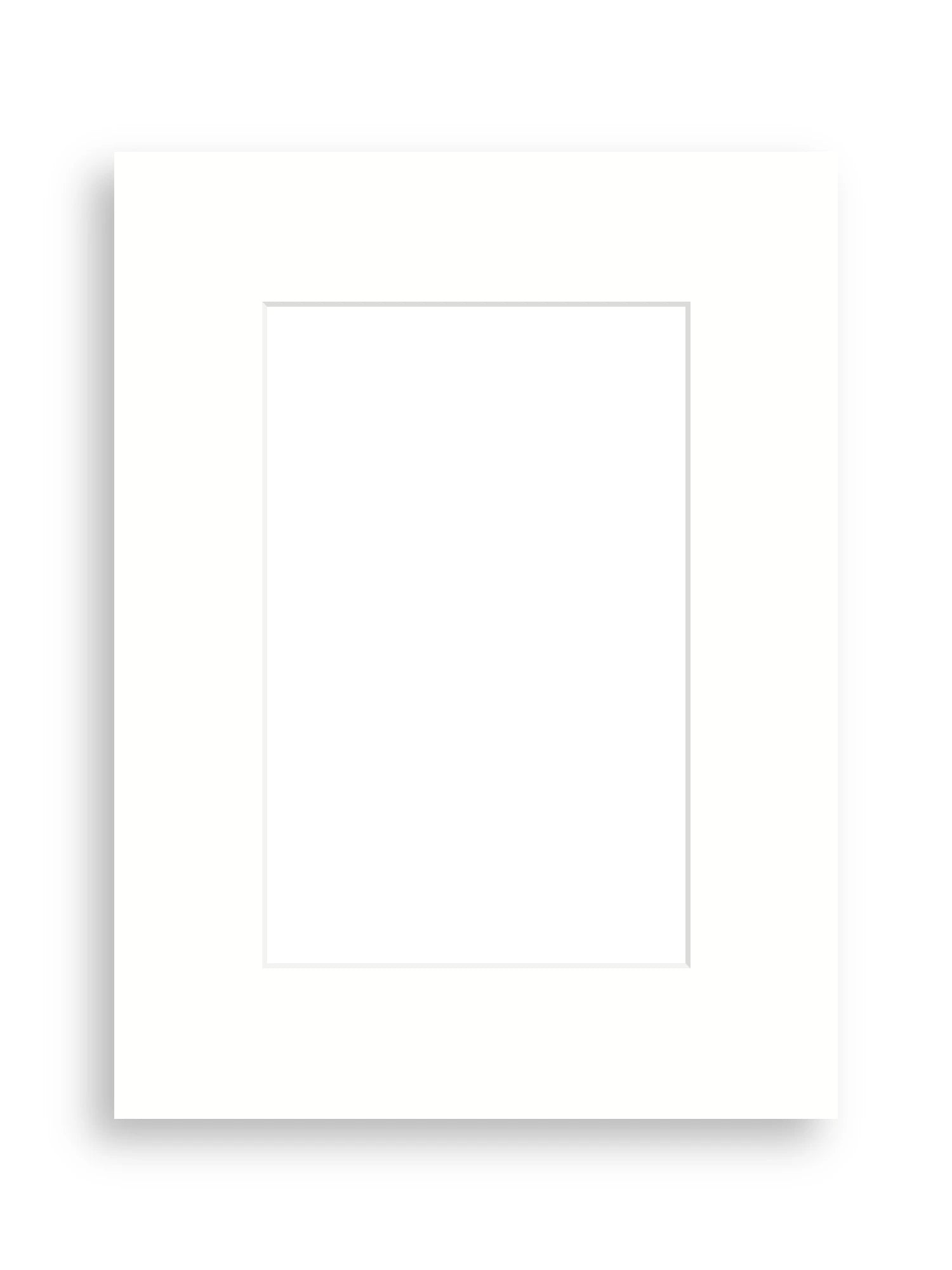 6×8" picture mount board for 10×15cm artwork in Snow White