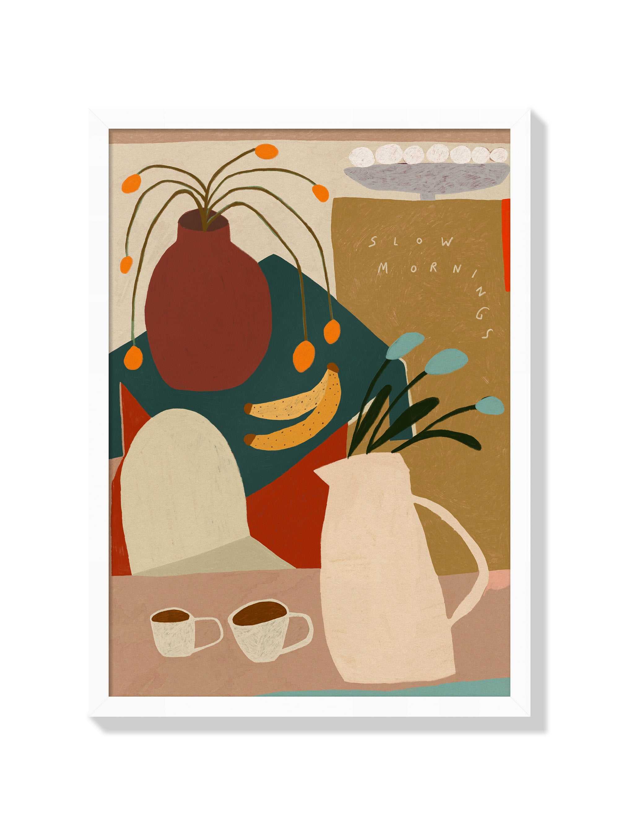 Slow Mornings - Sophie Deller - White Frame |frame=White Frame|