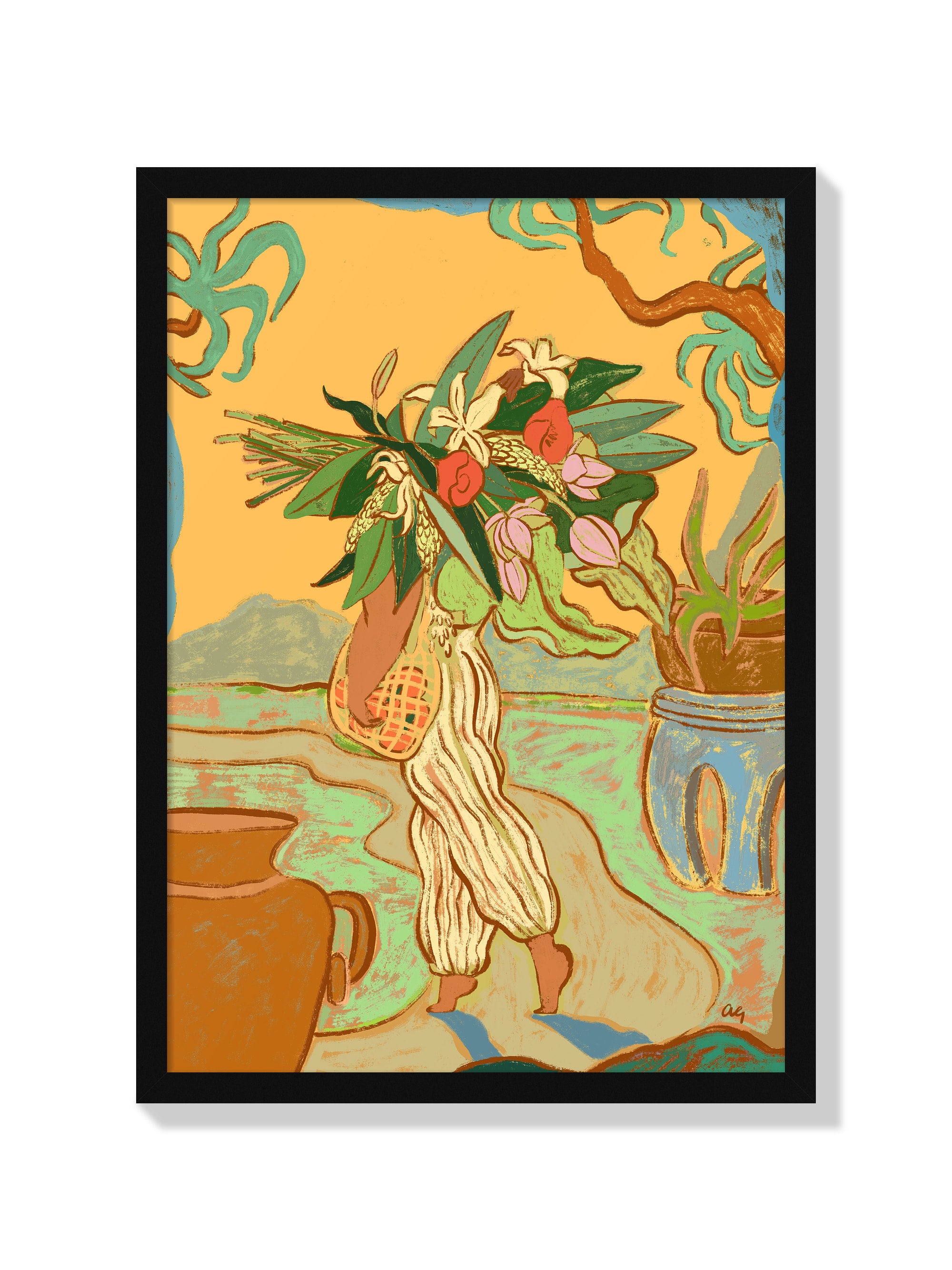 Hands Are Full - Arty Guava - Black Frame |frame=Black Frame|