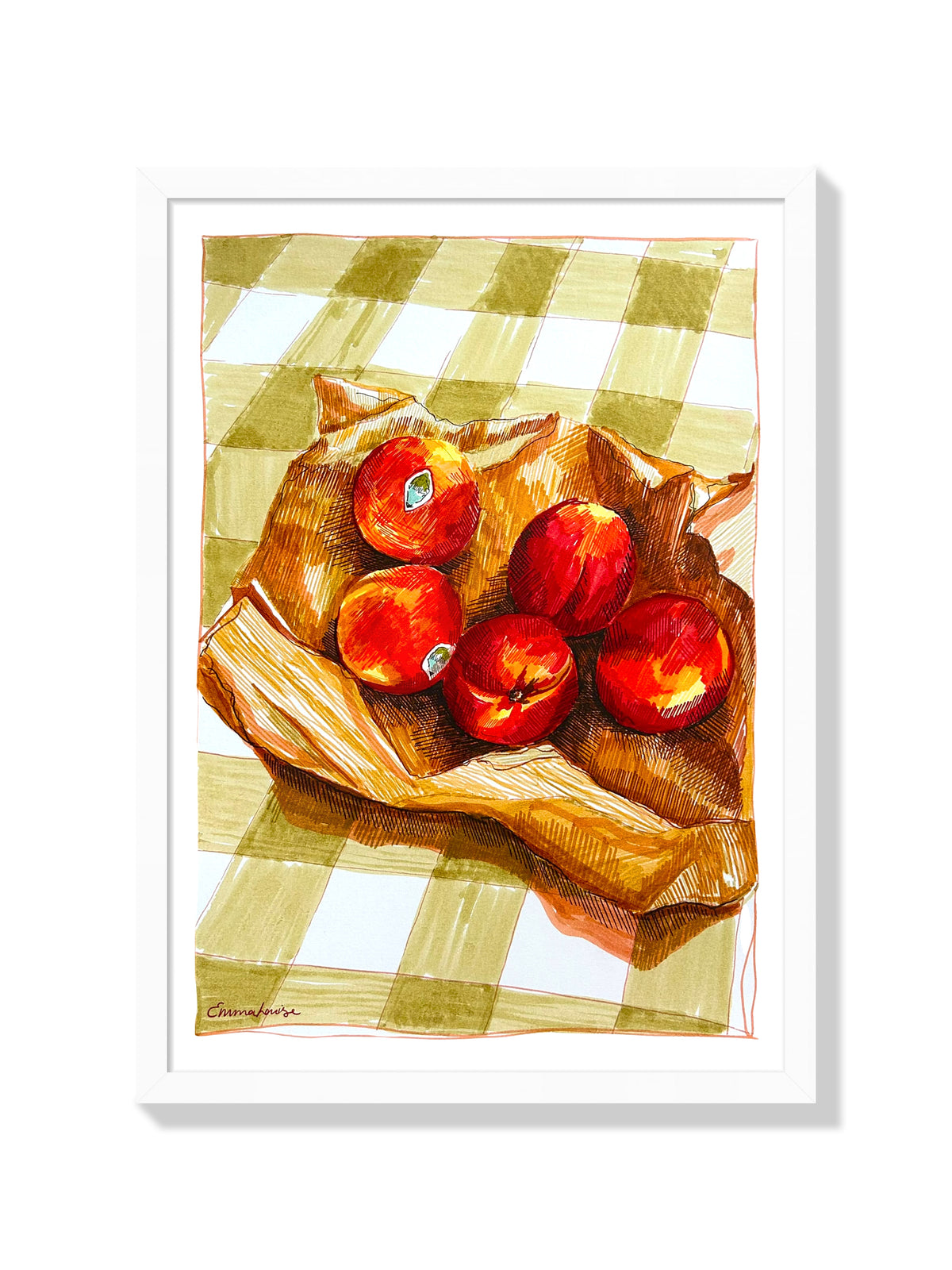 Nectarines - Emma Louise - White Frame |frame=White Frame|