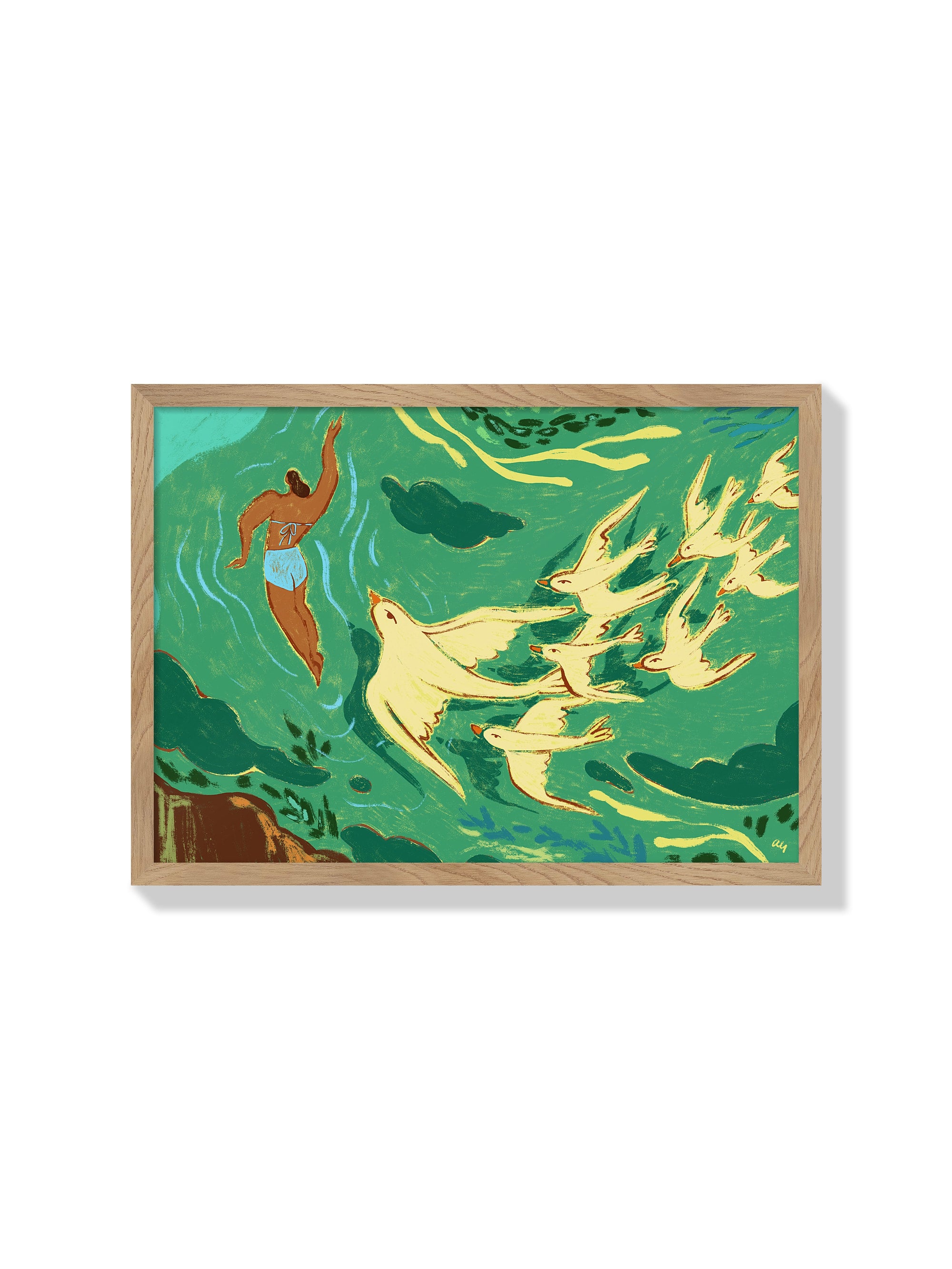Swept Away - Arty Guava - Natural Frame |frame=Natural Frame|