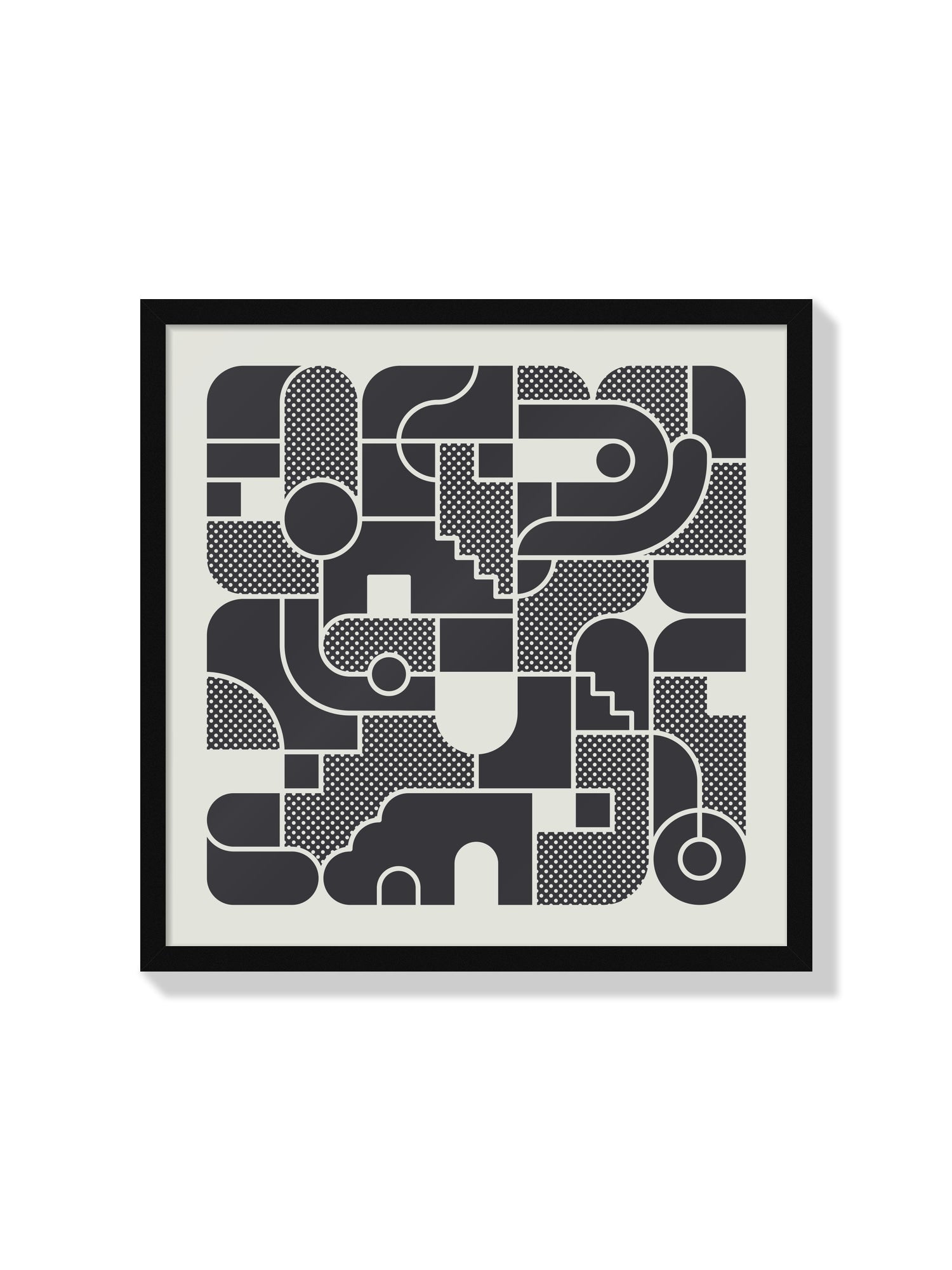 Fine art print "Monobloc" by Rick Crane in black frame, elegant composition, perfect for home or office decor. |frame=Black Frame|