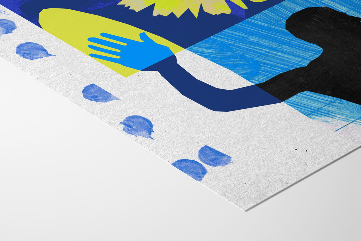 Surf And Sunshine - Sian Roper - Fine Art Paper 200gsm |type=paper|