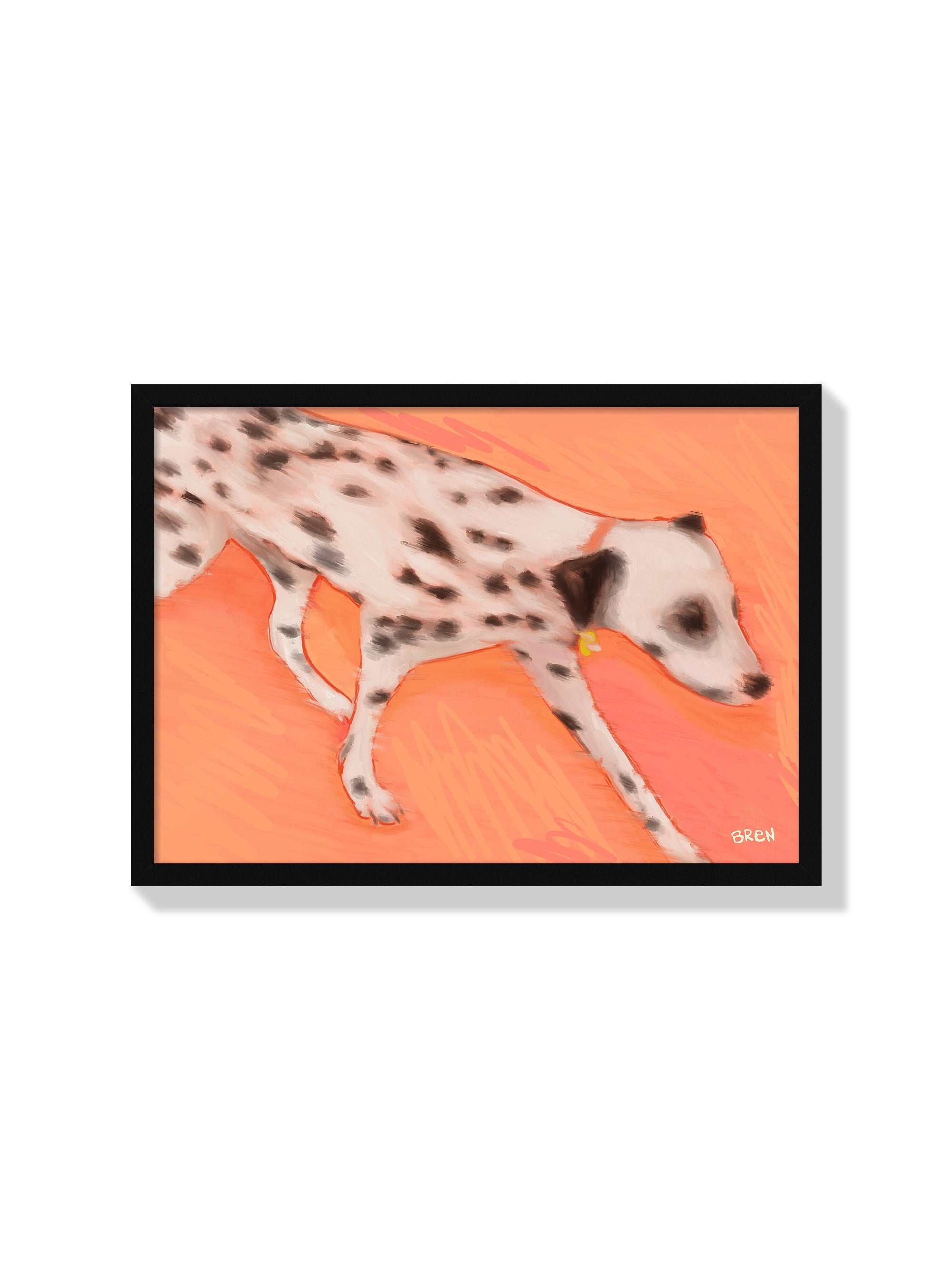 Running Dalmation - Scared of Moths - Black Frame |frame=Black Frame|