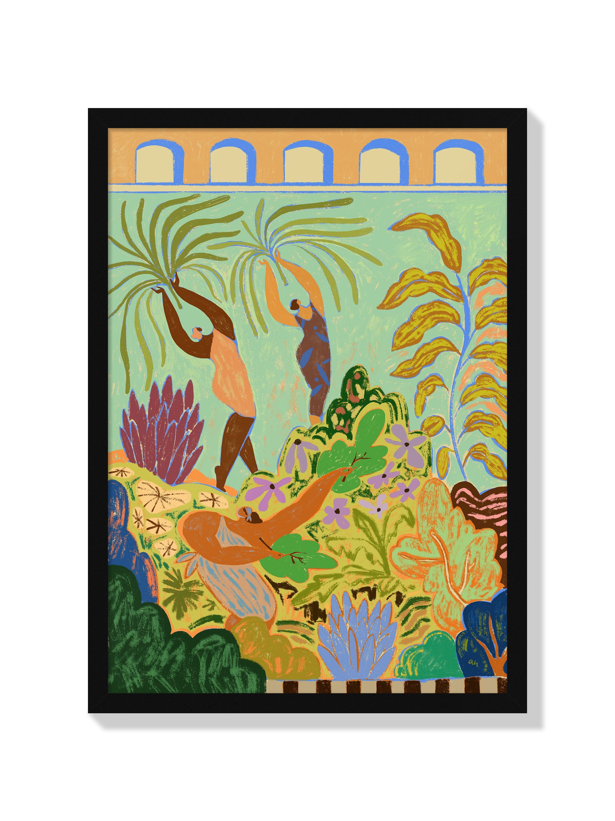 Her Garden - Arty Guava - Black Frame |frame=Black Frame|