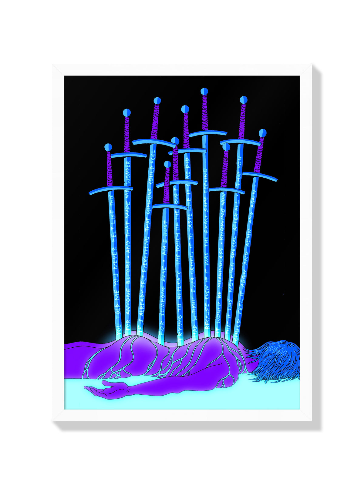 Ten Of Swords - Eric Schwarz - White Frame |frame=White Frame|
