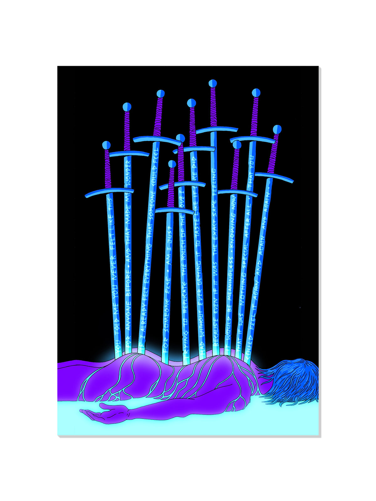 Ten Of Swords - Eric Schwarz - Unframed |frame=Unframed|
